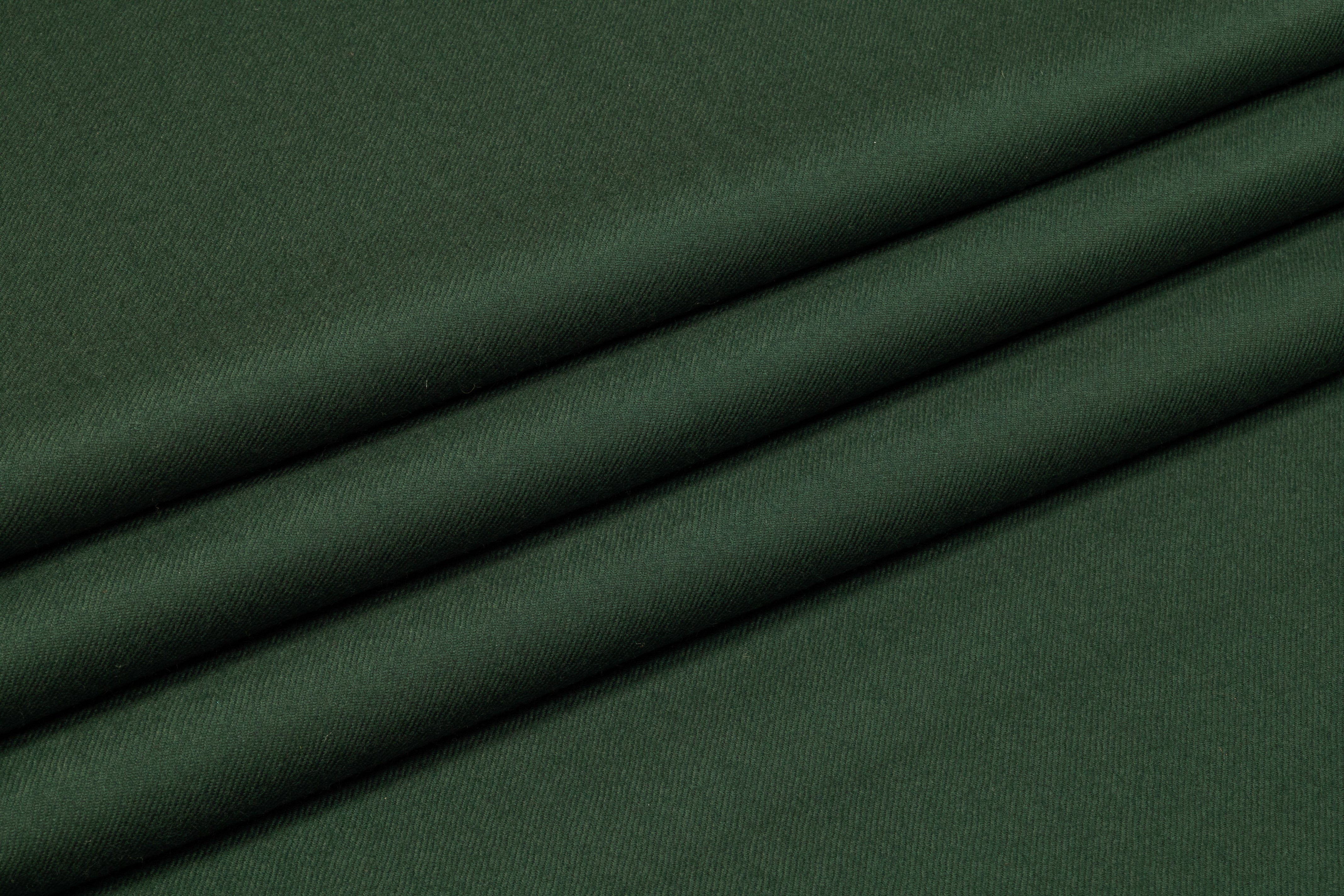 Italian Wool Twill Flannel - Green