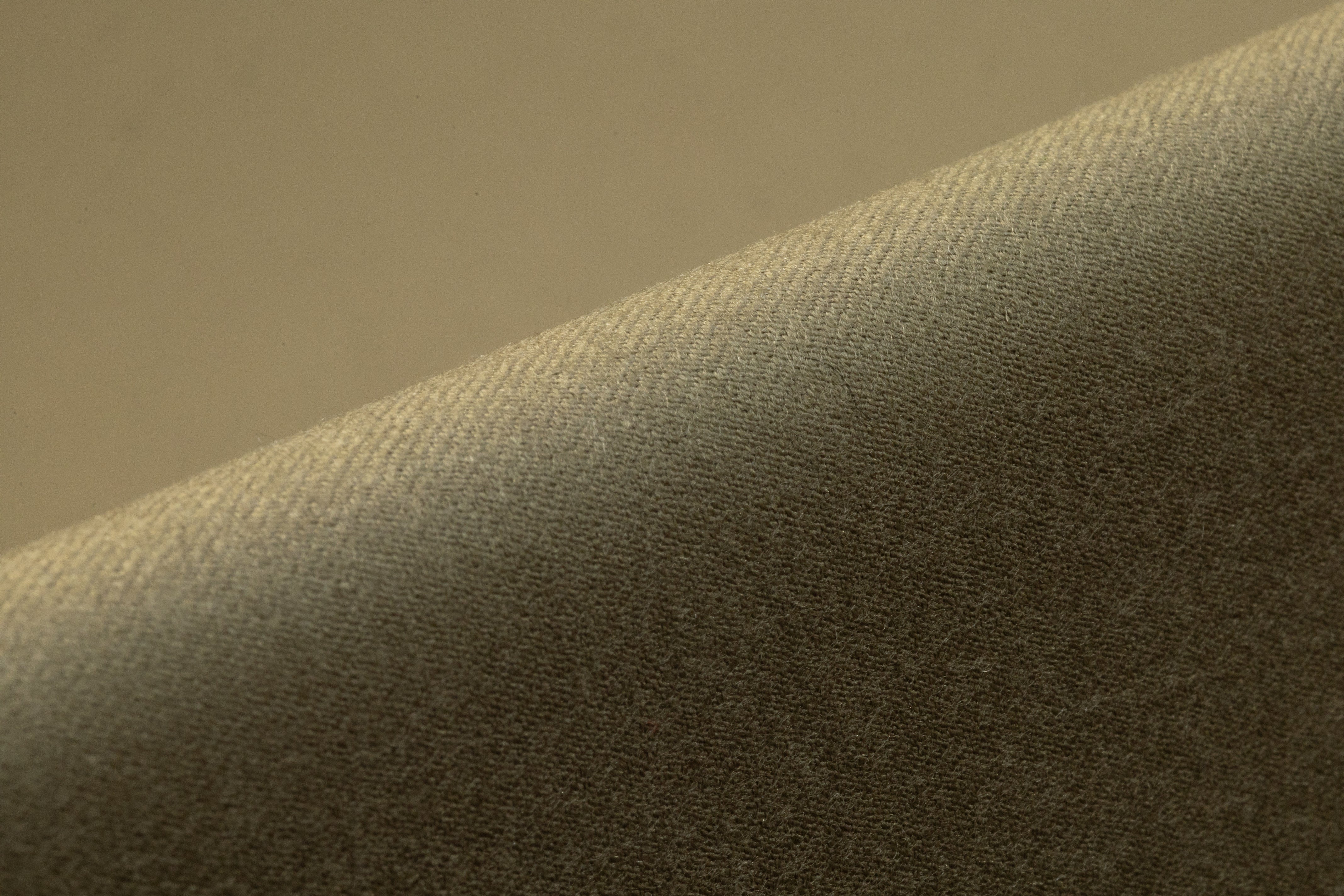 Super 130s English Merino Wool Flannel Suiting - Olive Khaki