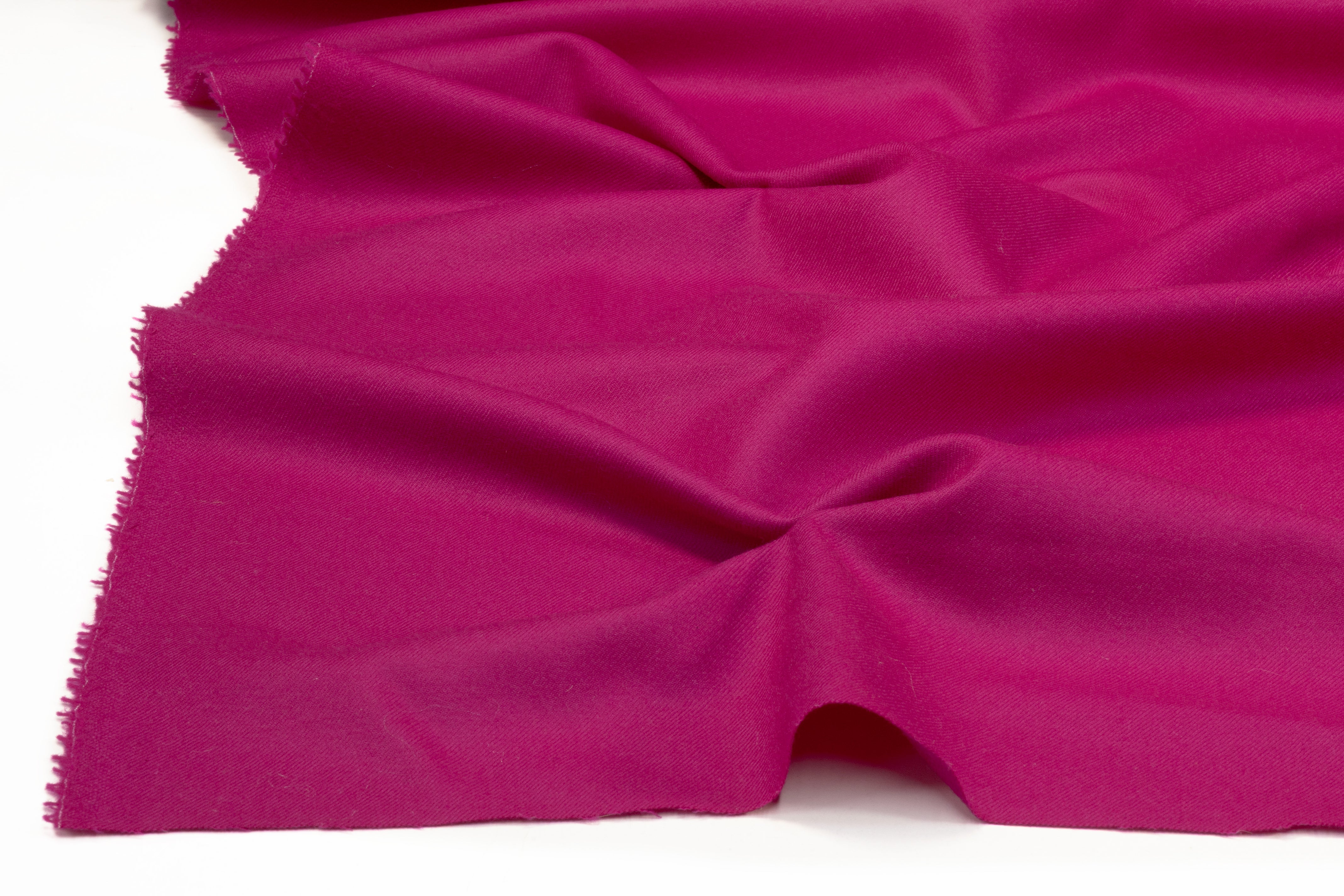 Italian Wool Twill Flannel - Magenta