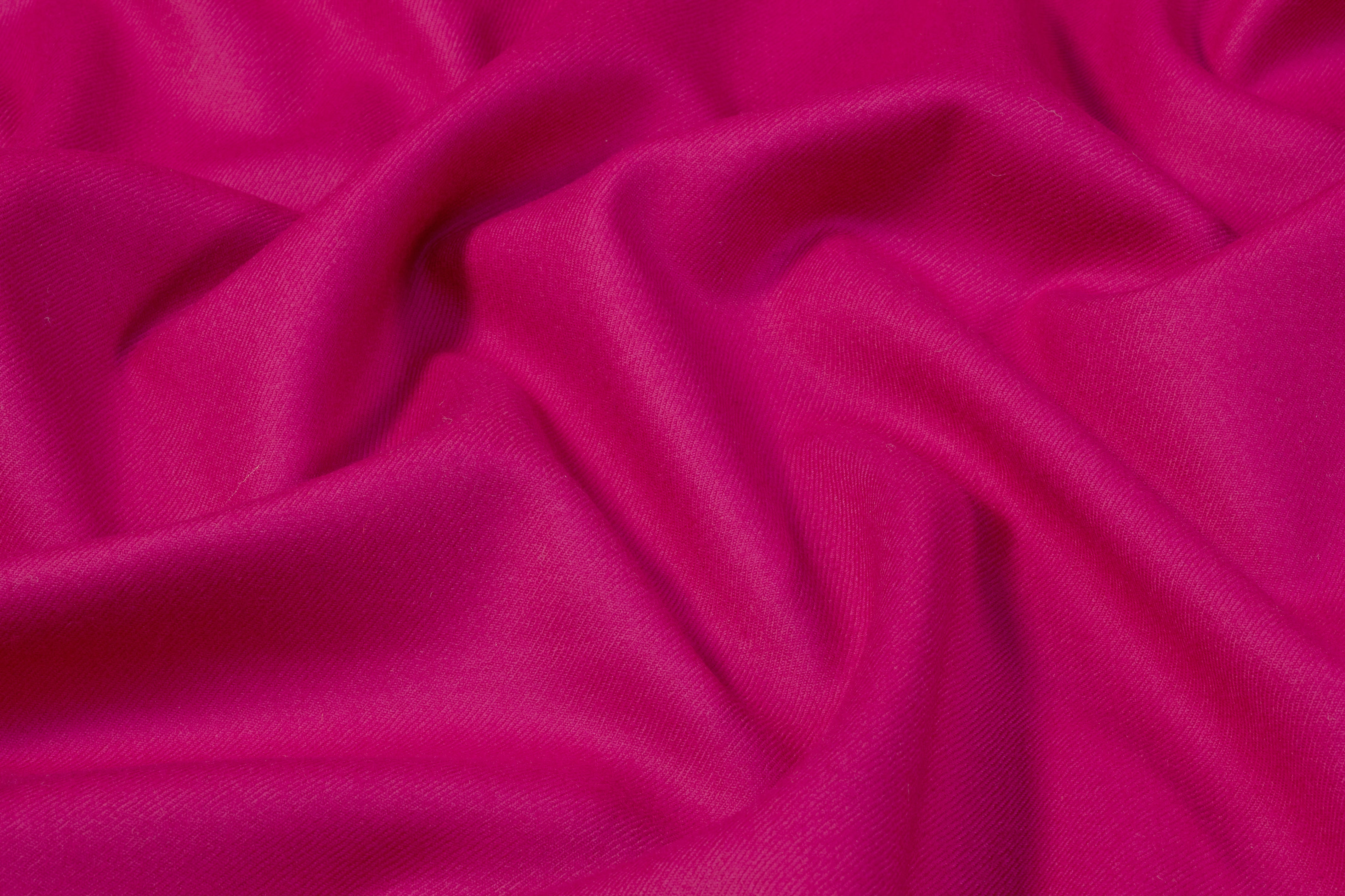 Italian Wool Twill Flannel - Magenta