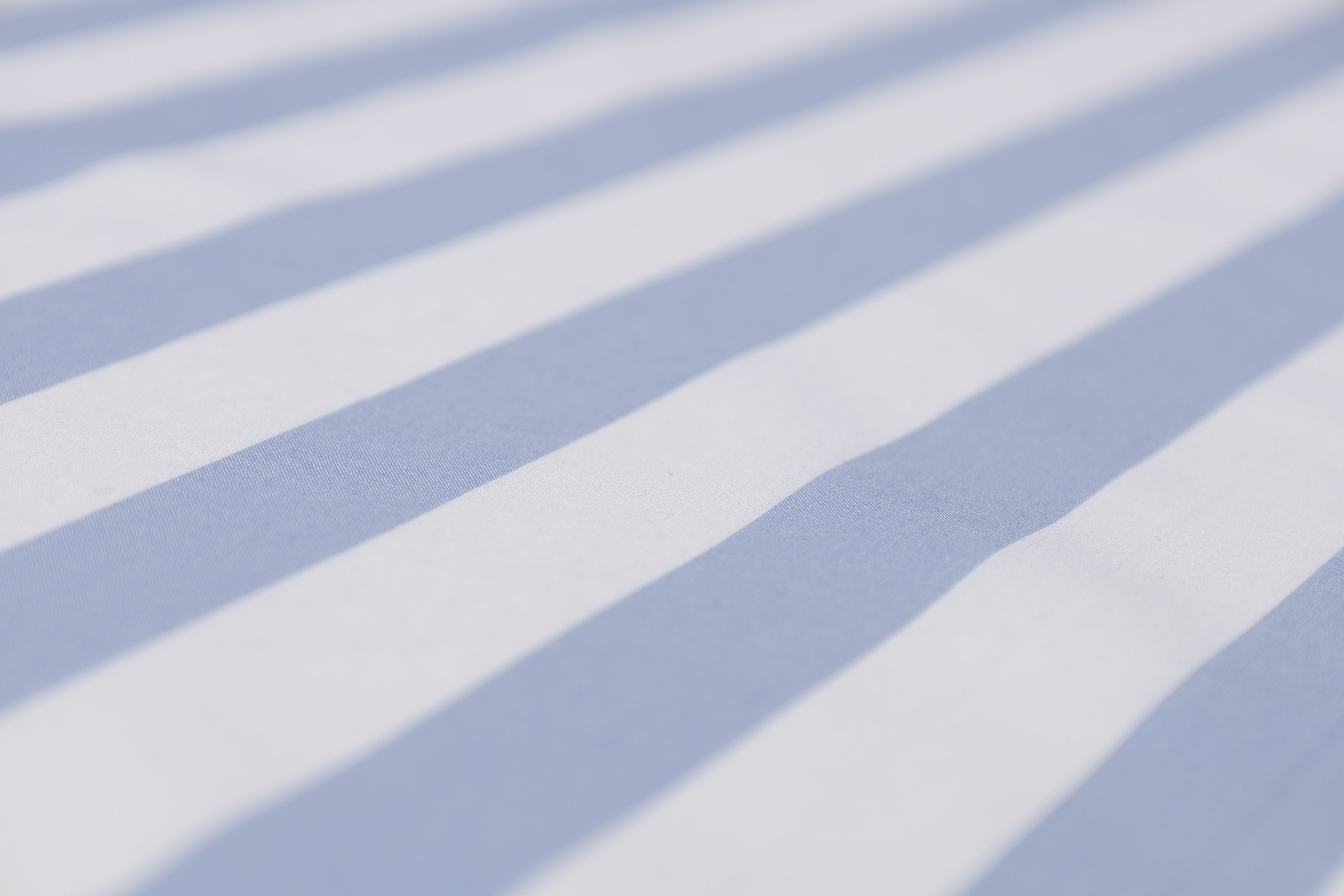 Striped Cotton Shirting - Blue / White