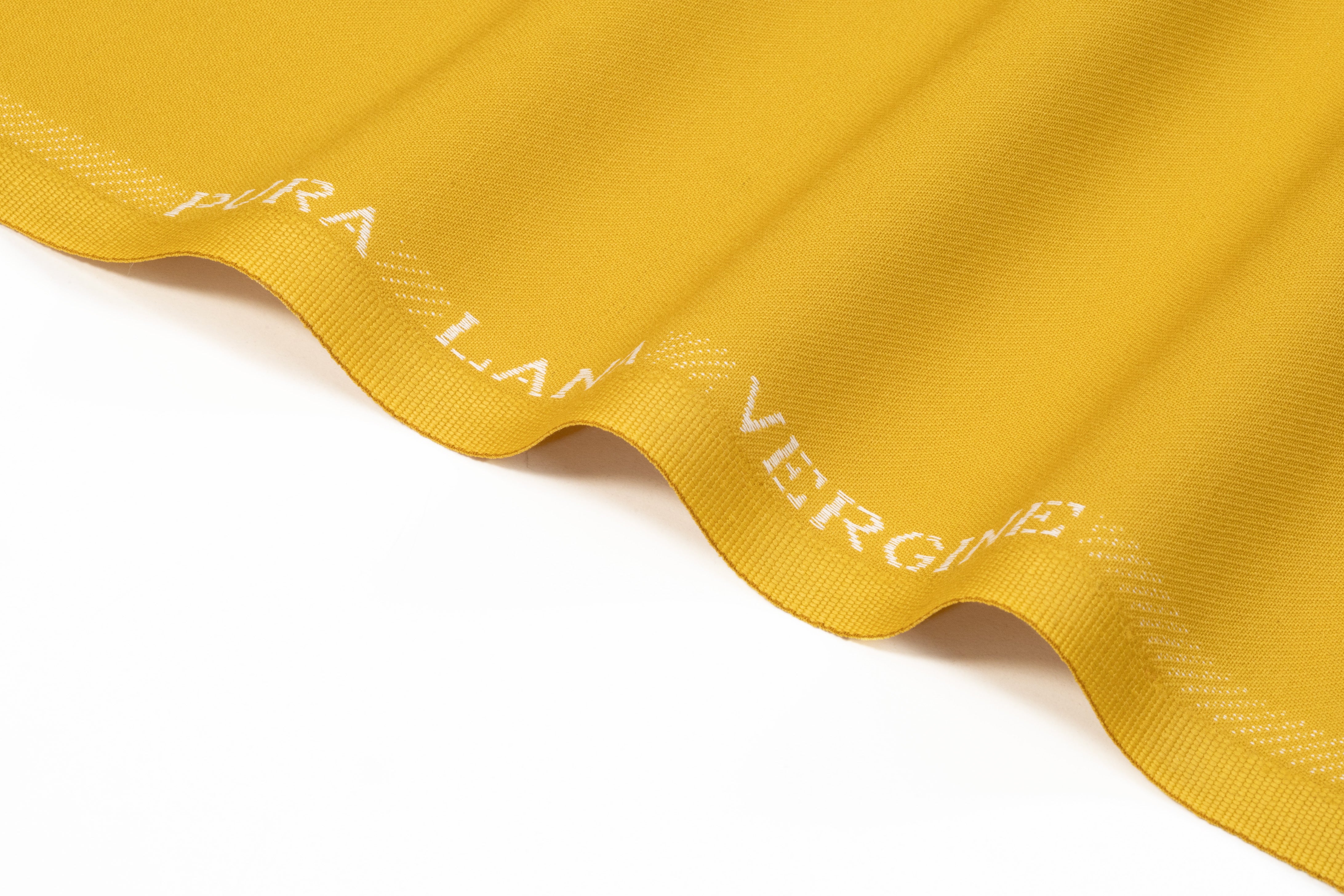 Italian Satin Faille Wool Suiting - Marigold