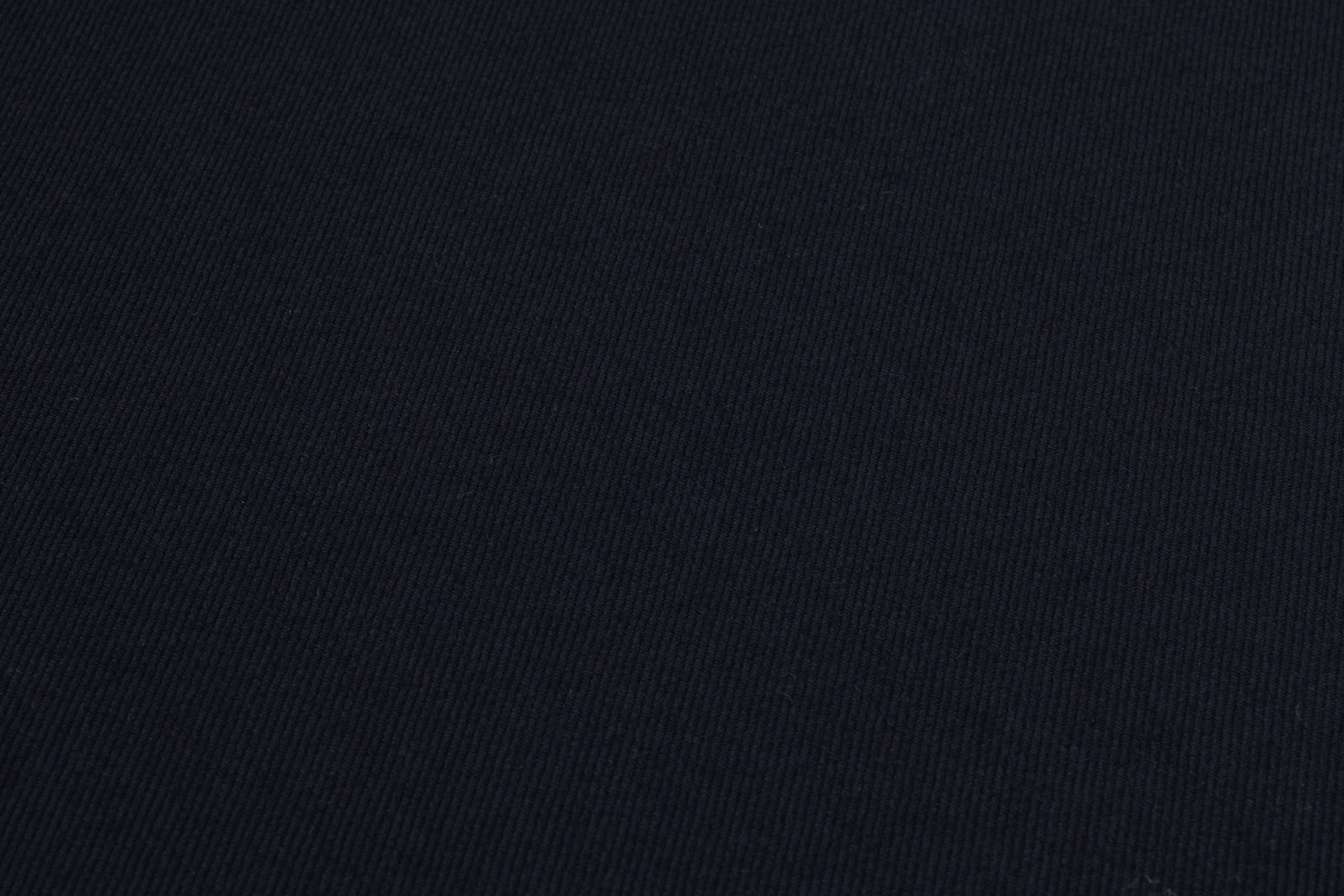 English Wool Gabardine Suiting - Navy Blue