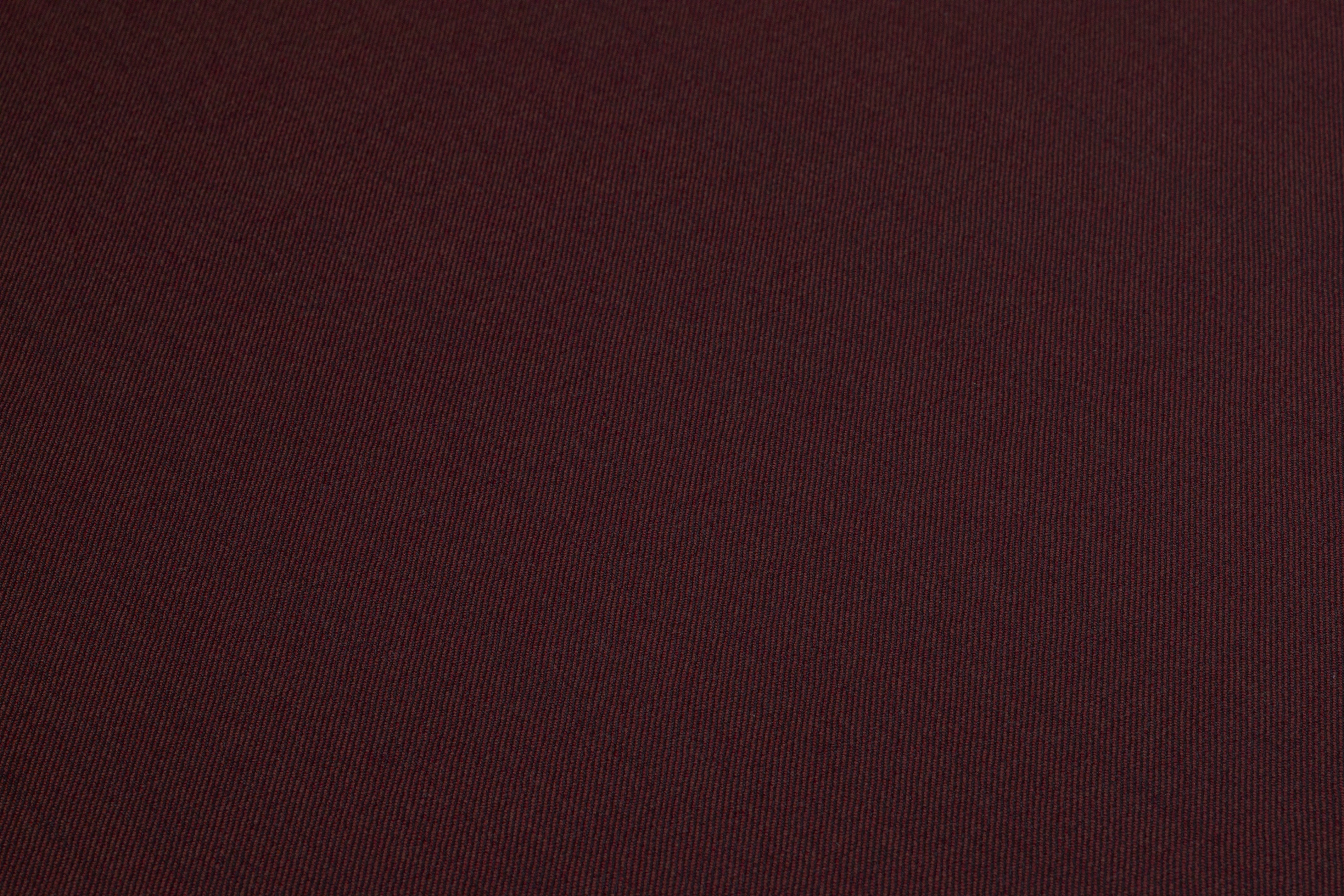 Two Tone Italian Wool Suiting - Burgundy / Black