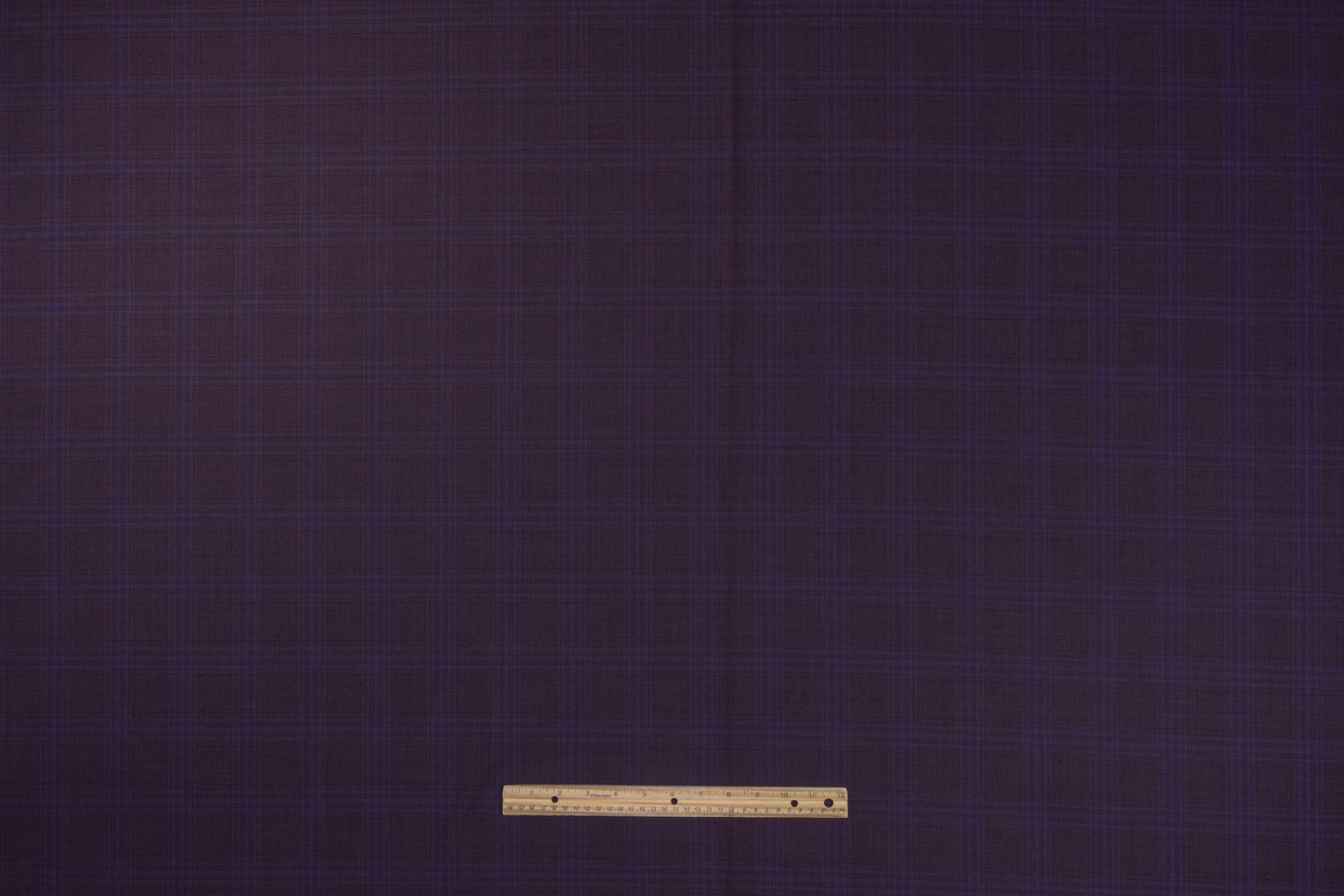 Superfine Italian Wool Suiting - Plum / Violet