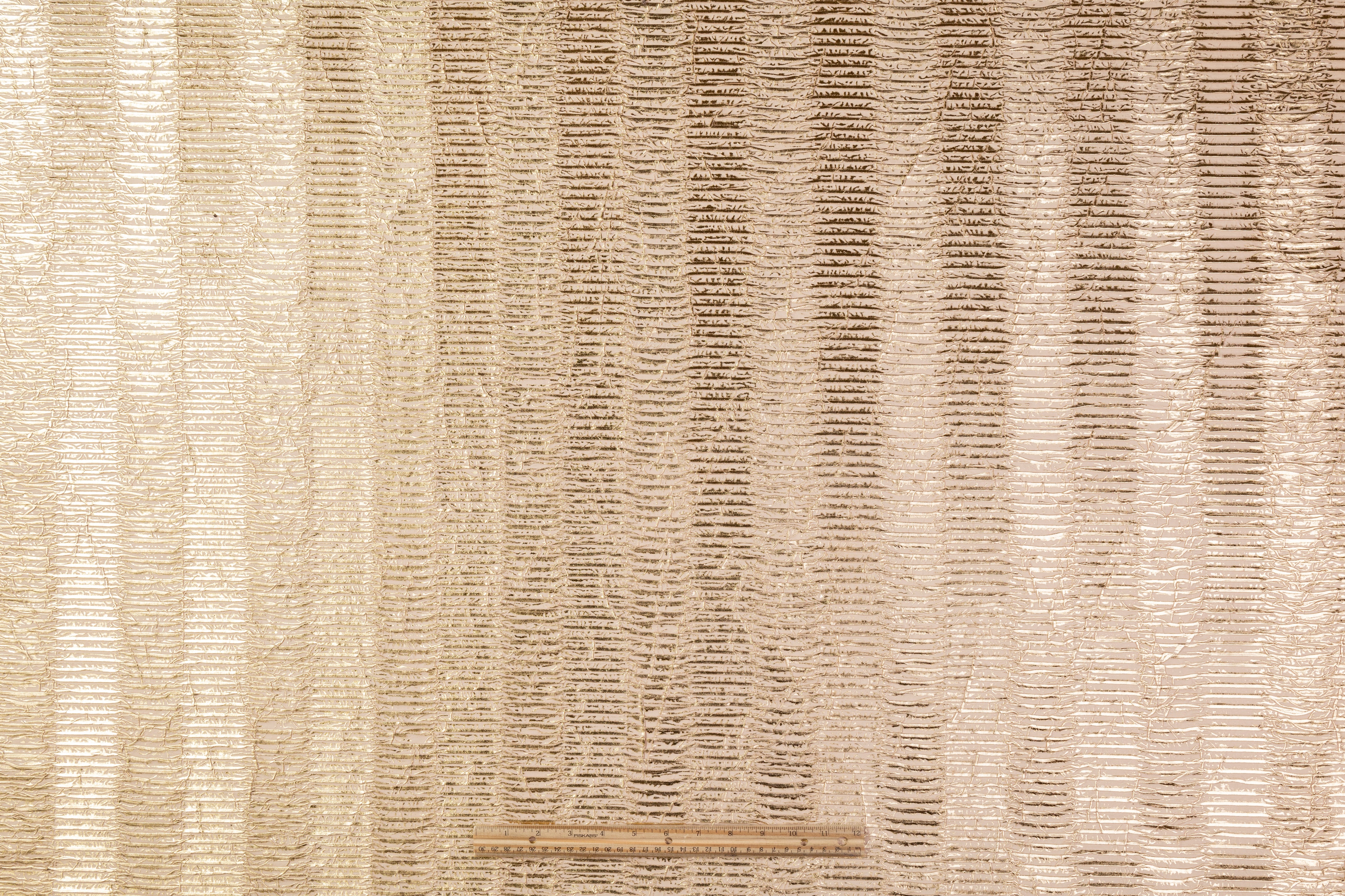 Laminated Pleated Italian Novelty - Gold