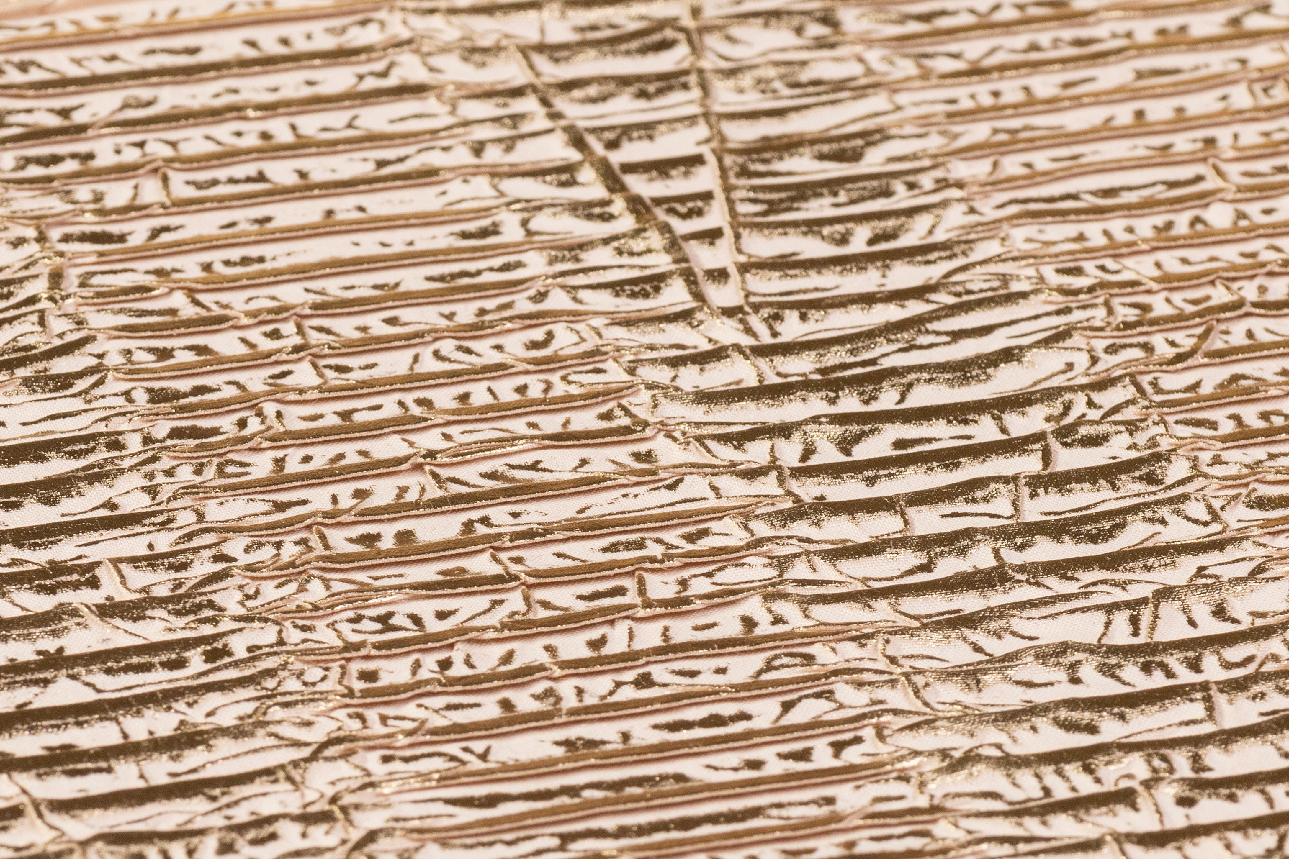 Laminated Pleated Italian Novelty - Gold
