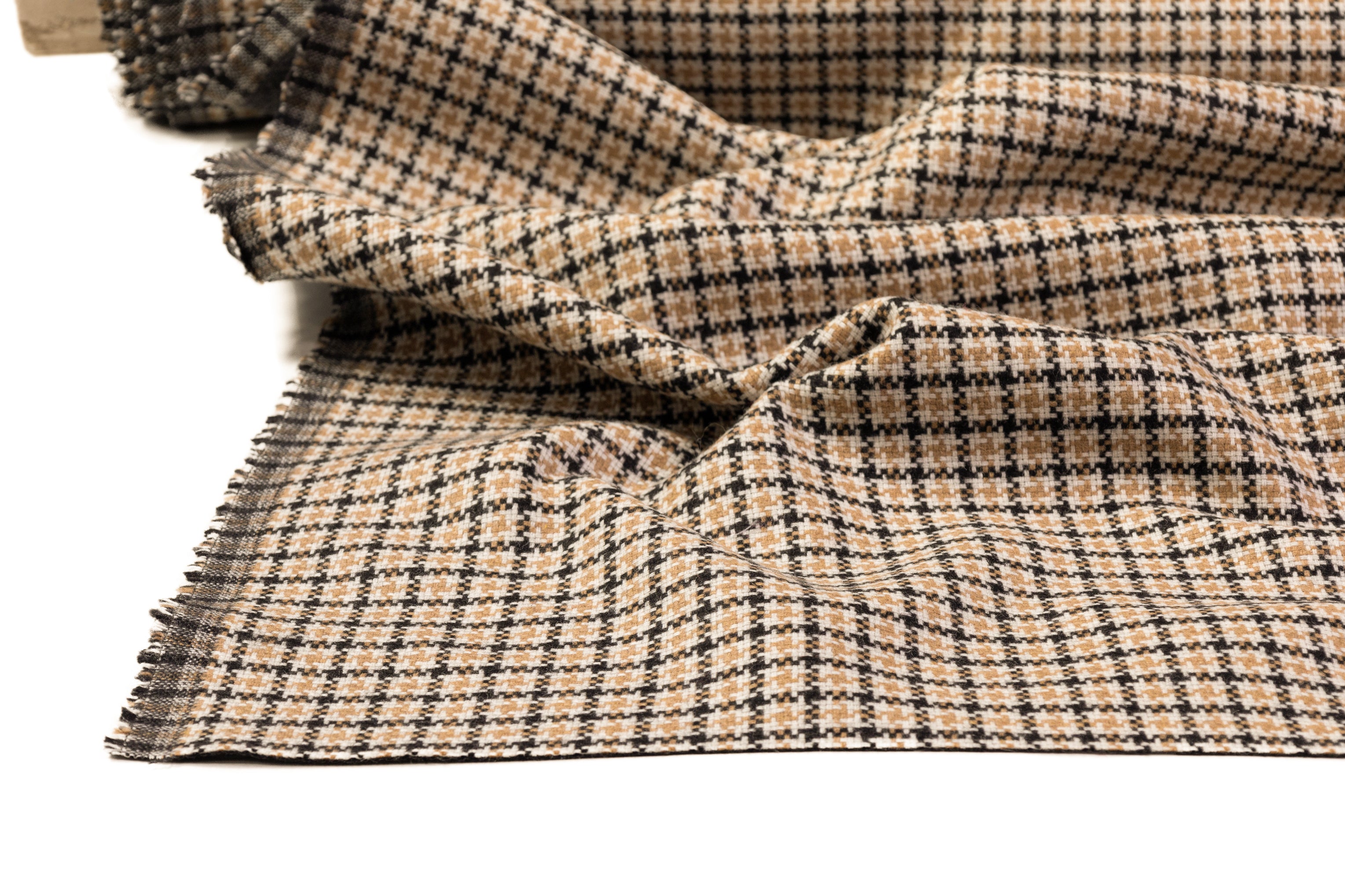 Valentino - Double Faced Italian Wool Nylon Coating - Tan / Charcoal