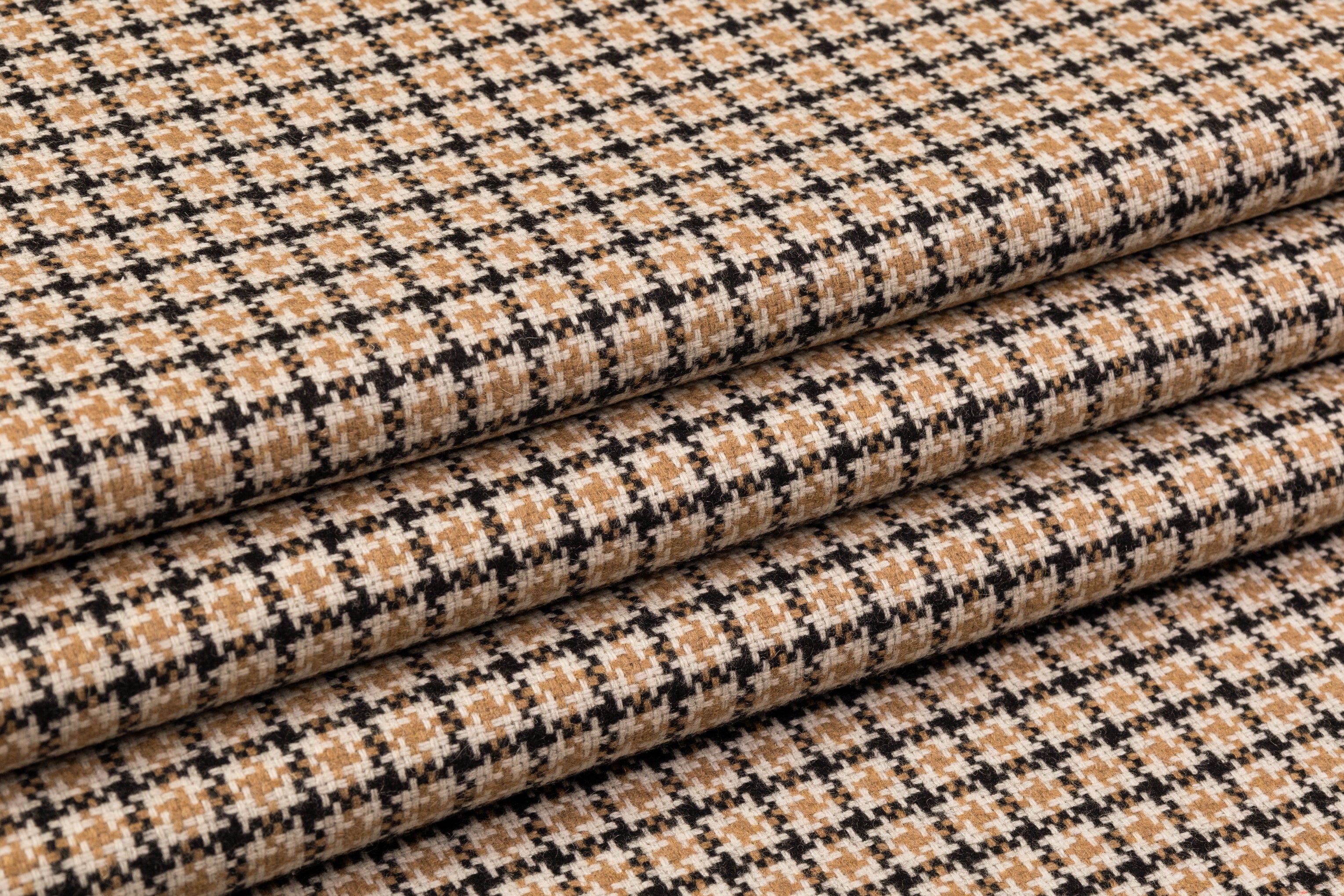 Valentino - Double Faced Italian Wool Nylon Coating - Tan / Charcoal