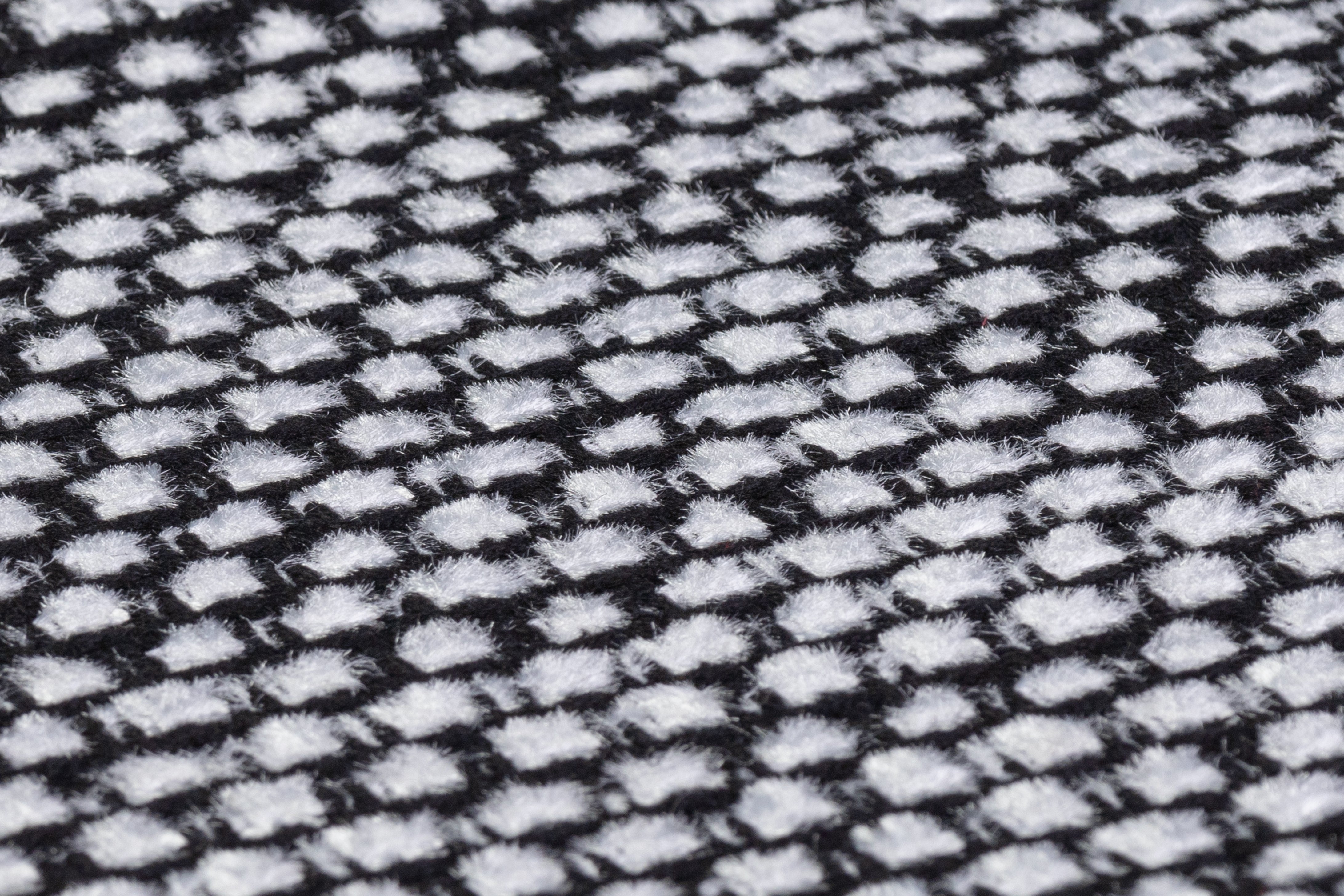 Valentino - Italian Wool Cotton Blend Tweed - Black / White