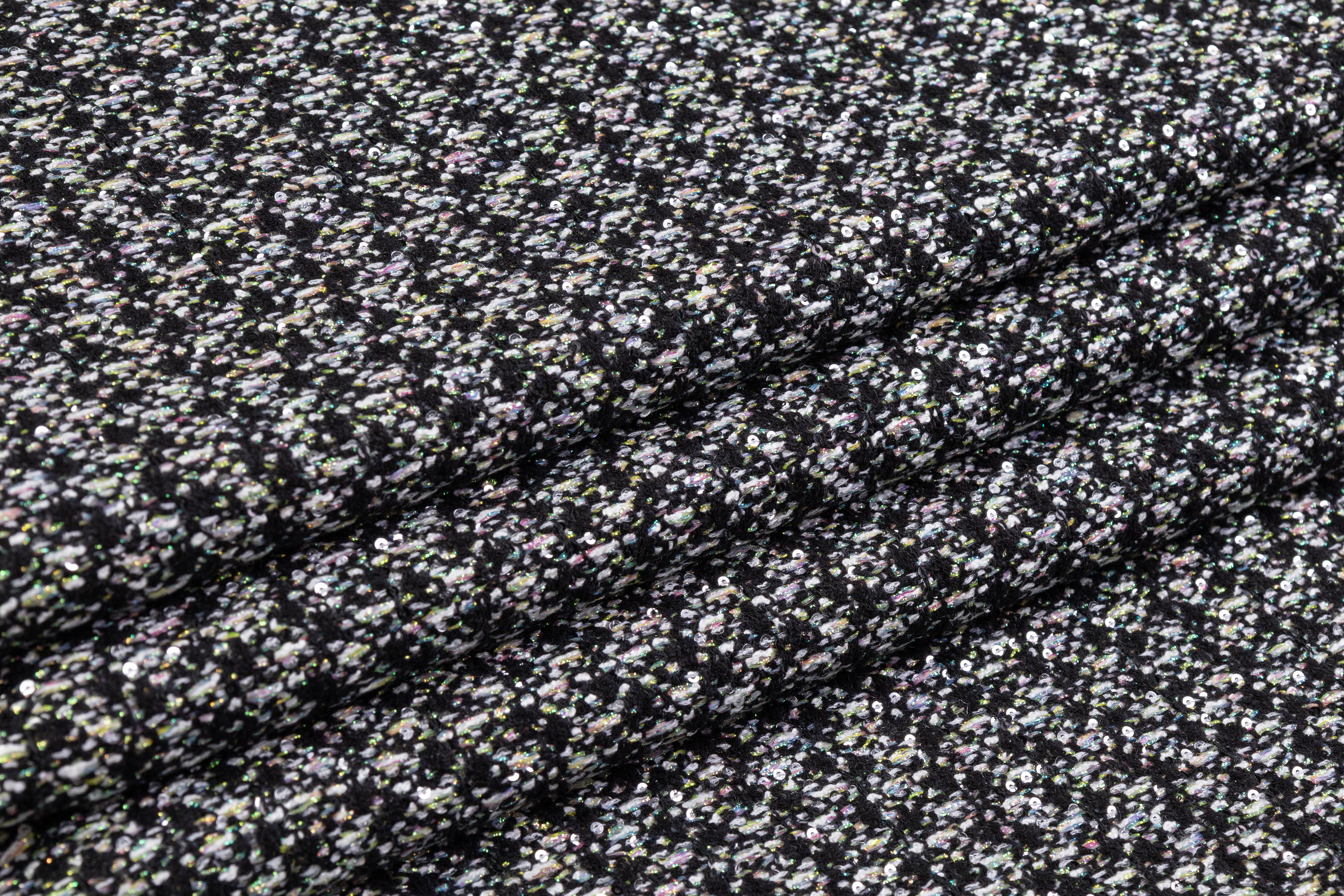 Giambattista Valli - Sequined Metallic Italian Cotton Blend Tweed