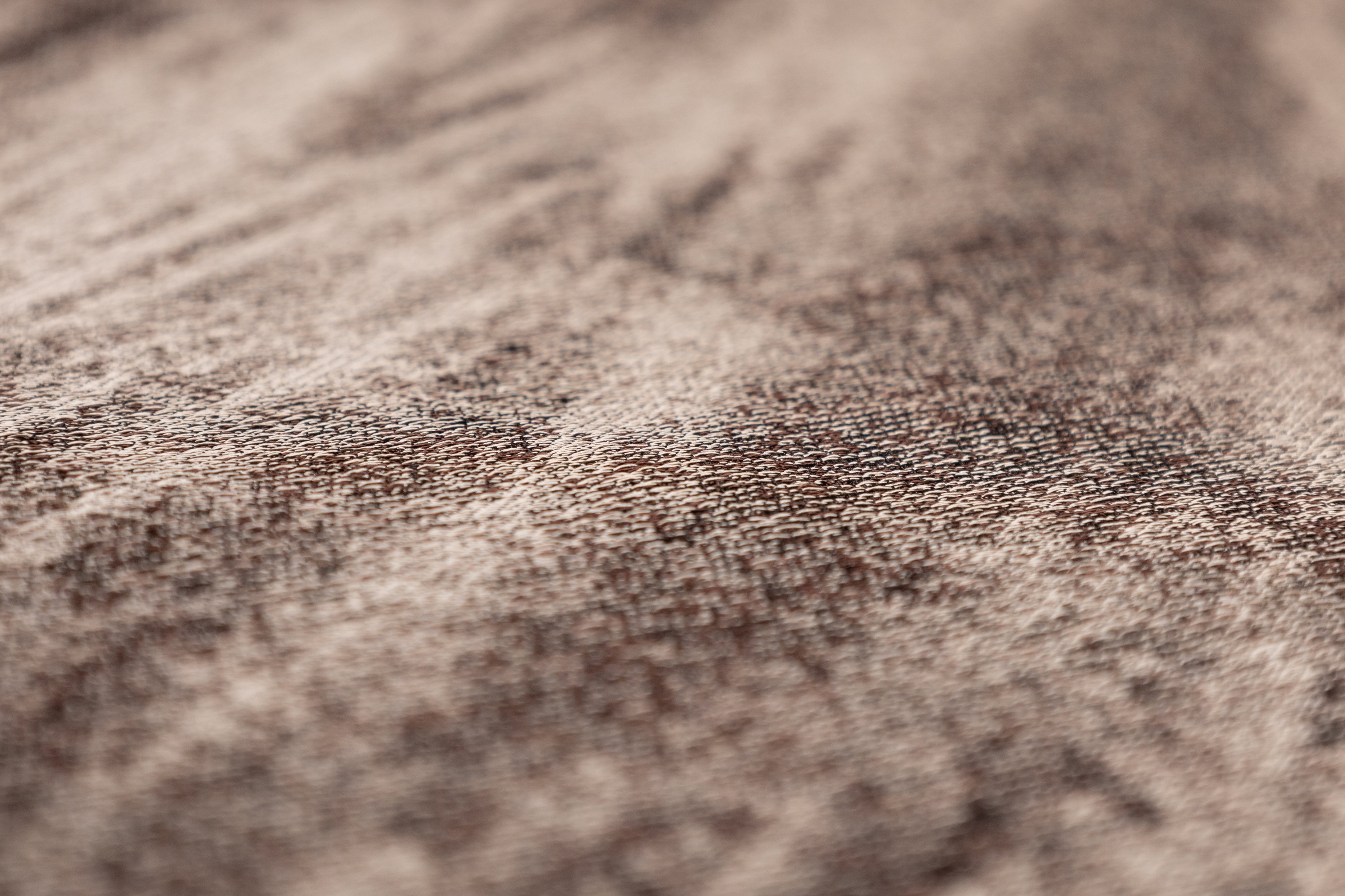 Abstract Silk Blend Jacquard - Brown