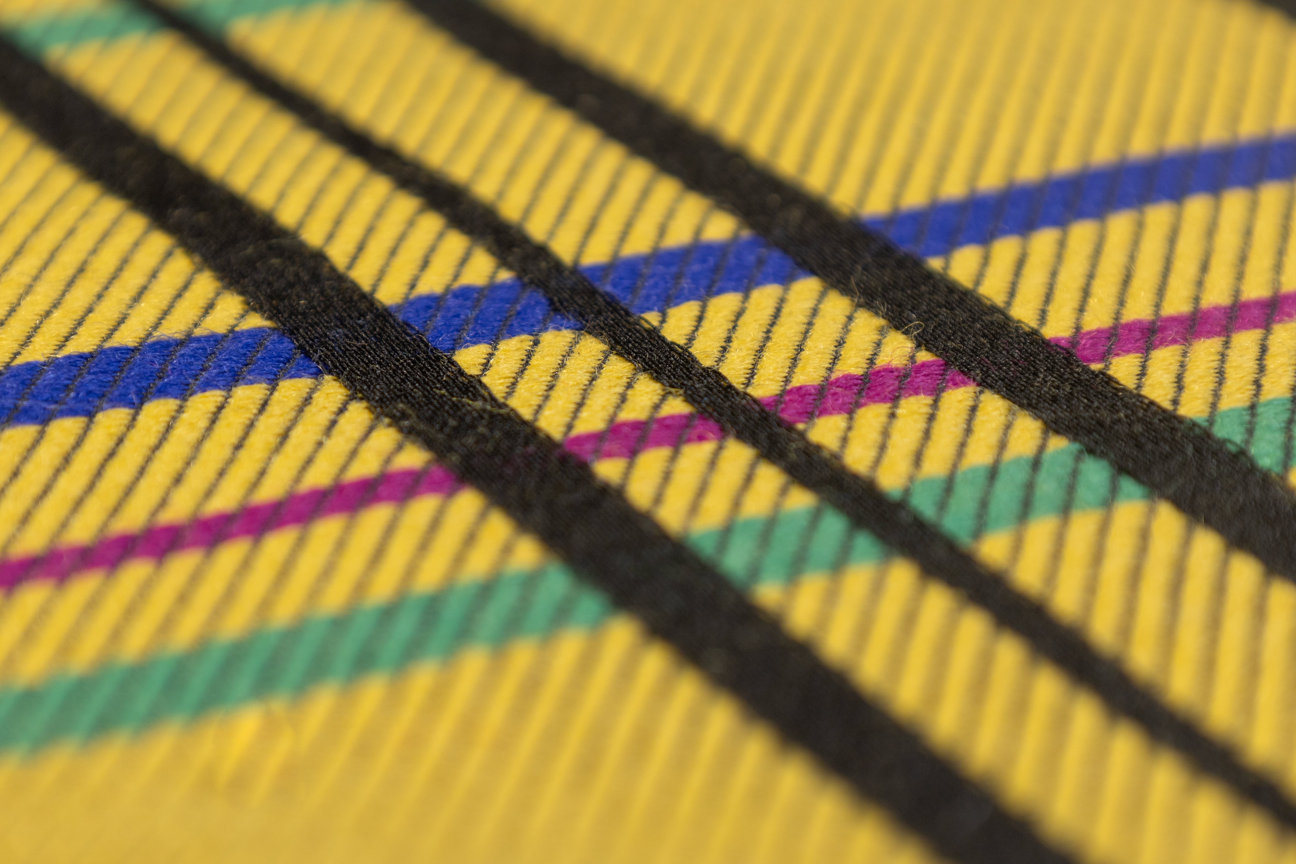 Plaid Italian Wool Blend Suiting - Yellow