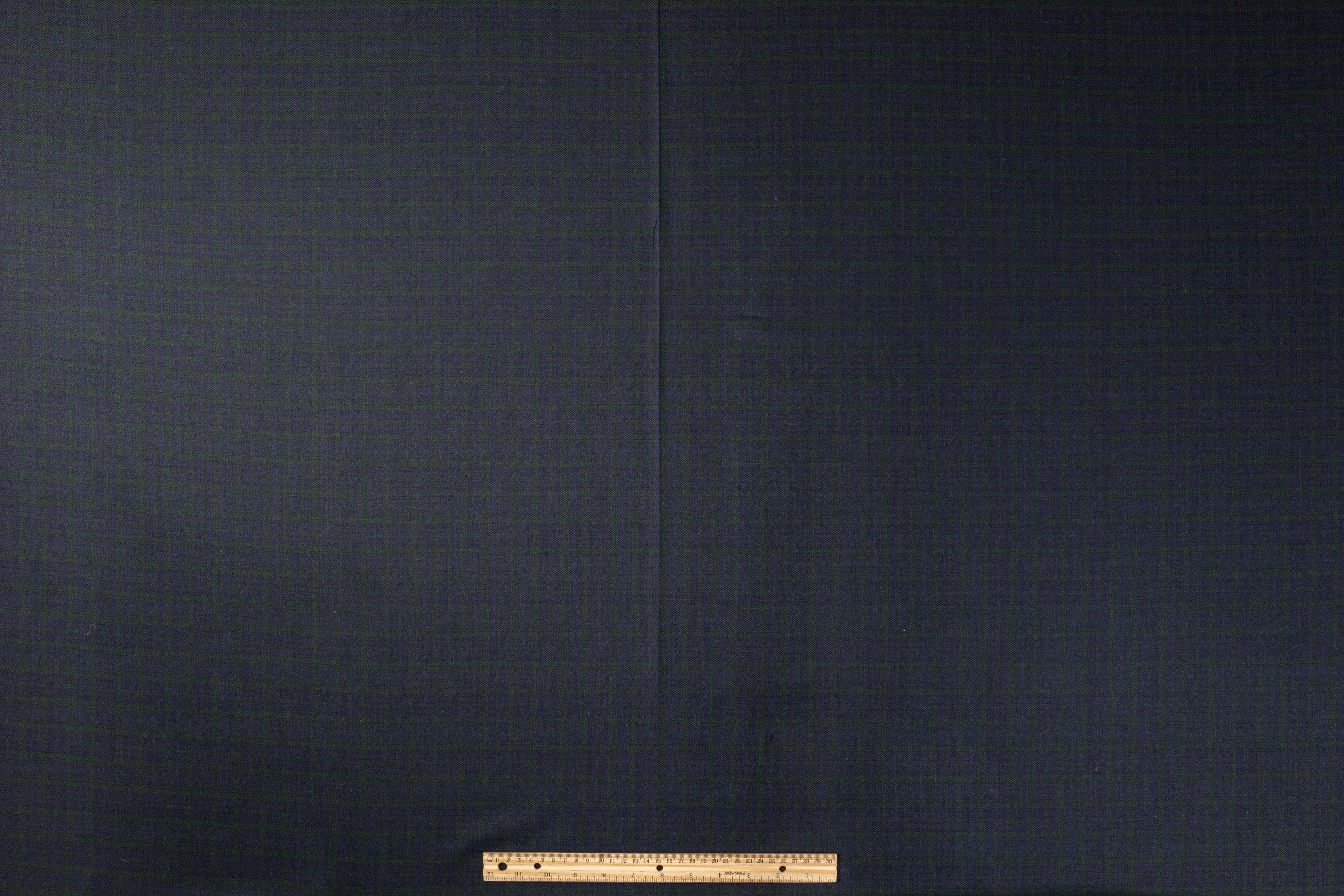 Checked Italian Wool Suiting - Green / Blue