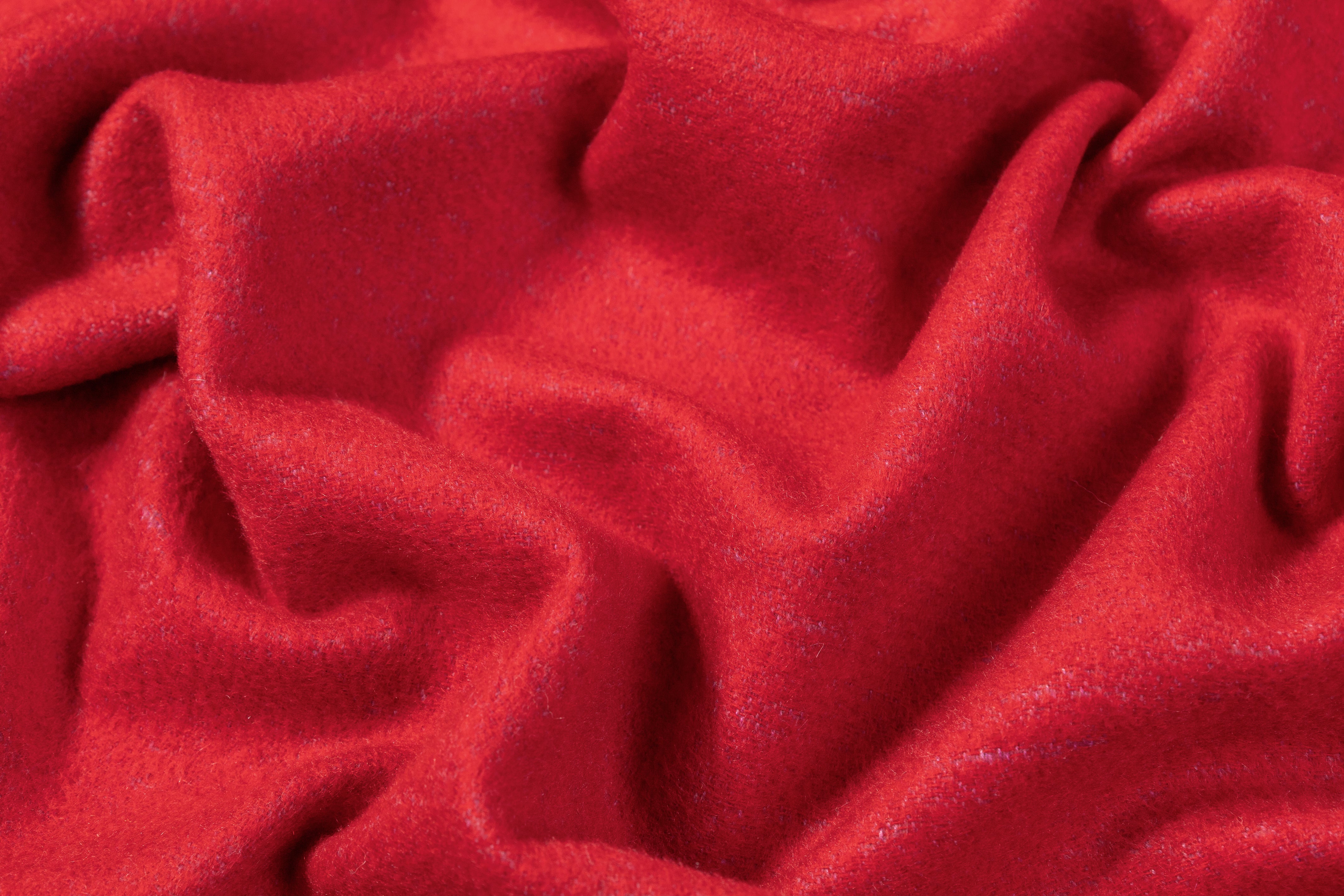 Double Faced Italian Pure Cashmere - Red / Taupe