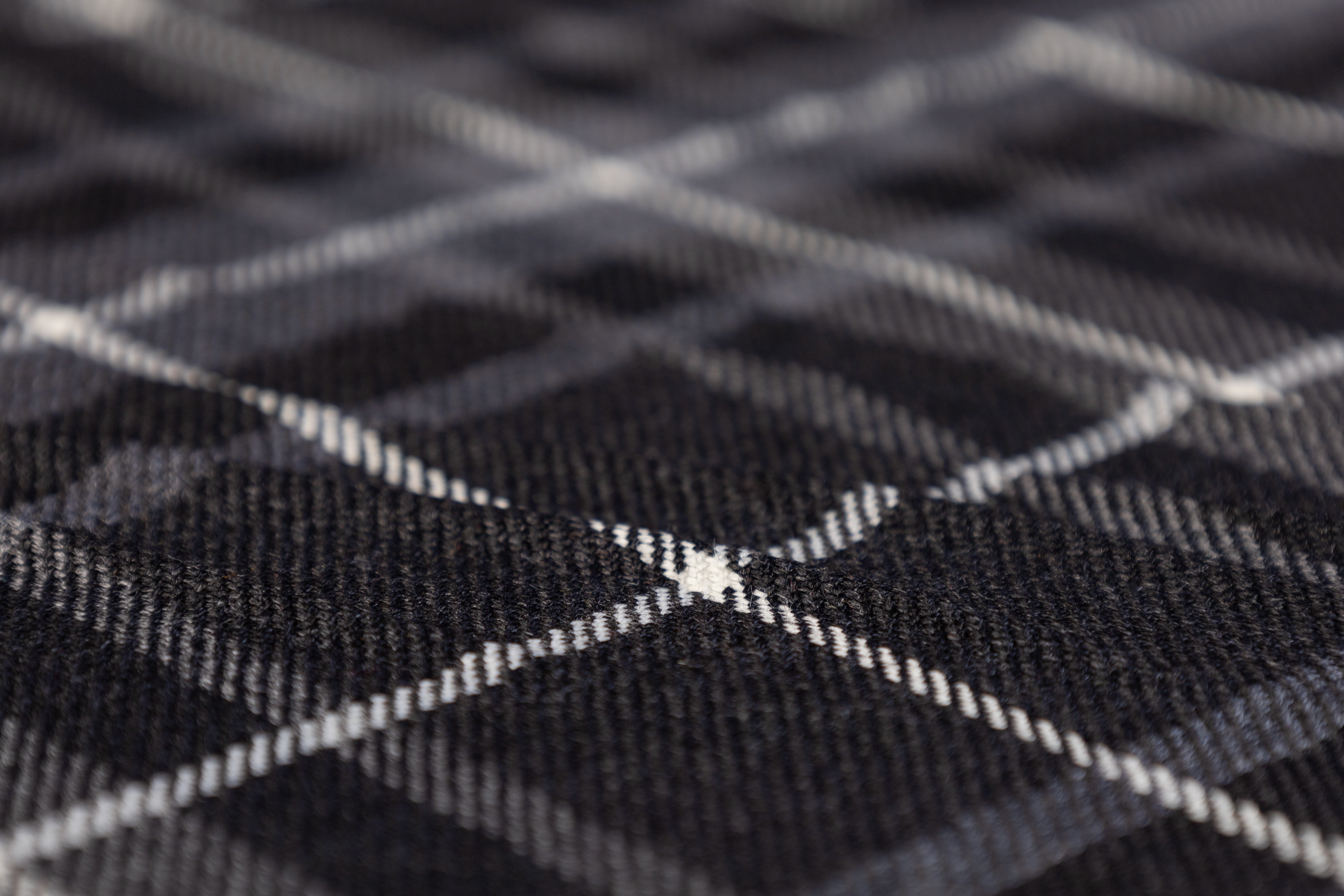 Tartan Italian Wool Suiting - Gray