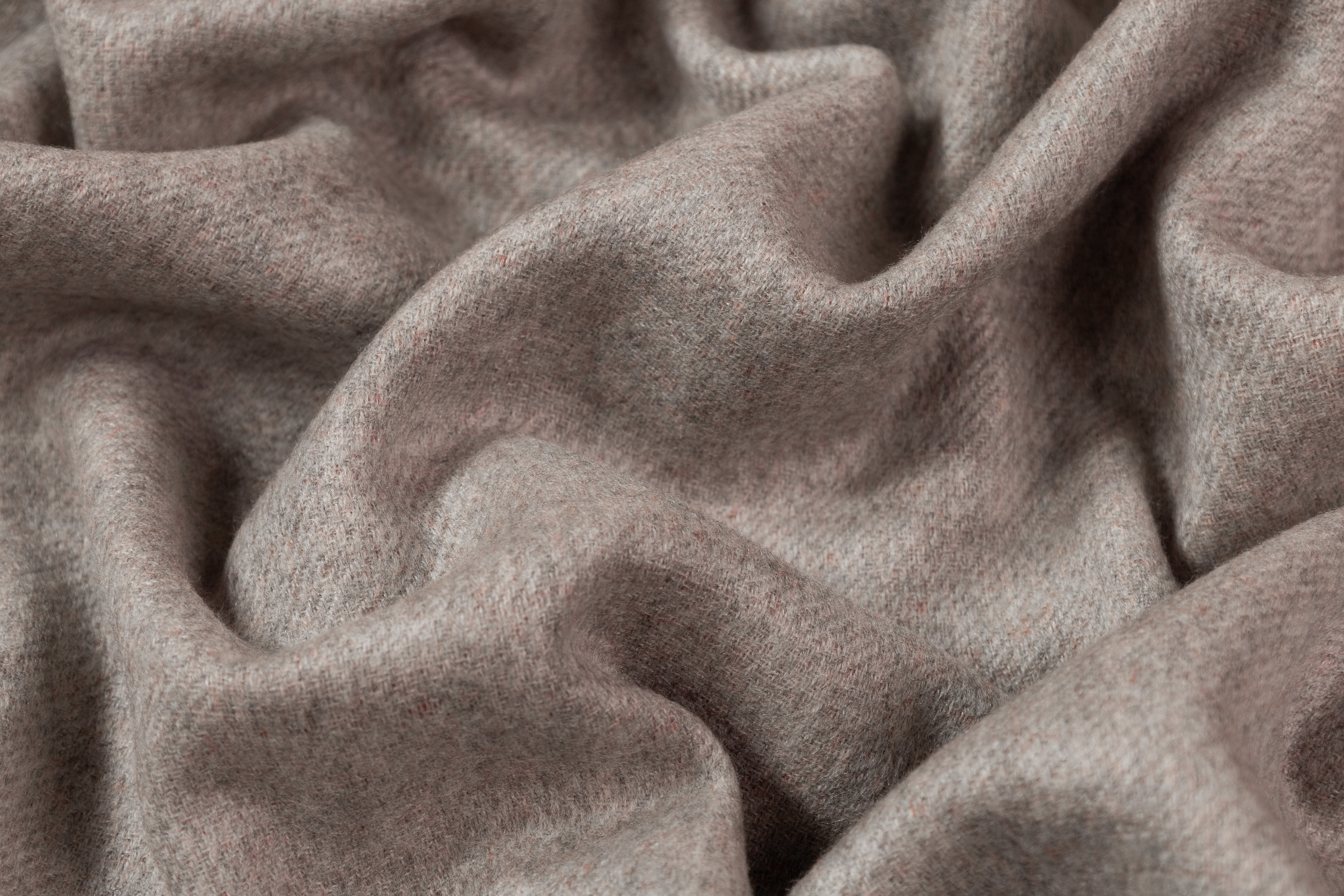 Double Faced Italian Pure Cashmere - Red / Taupe