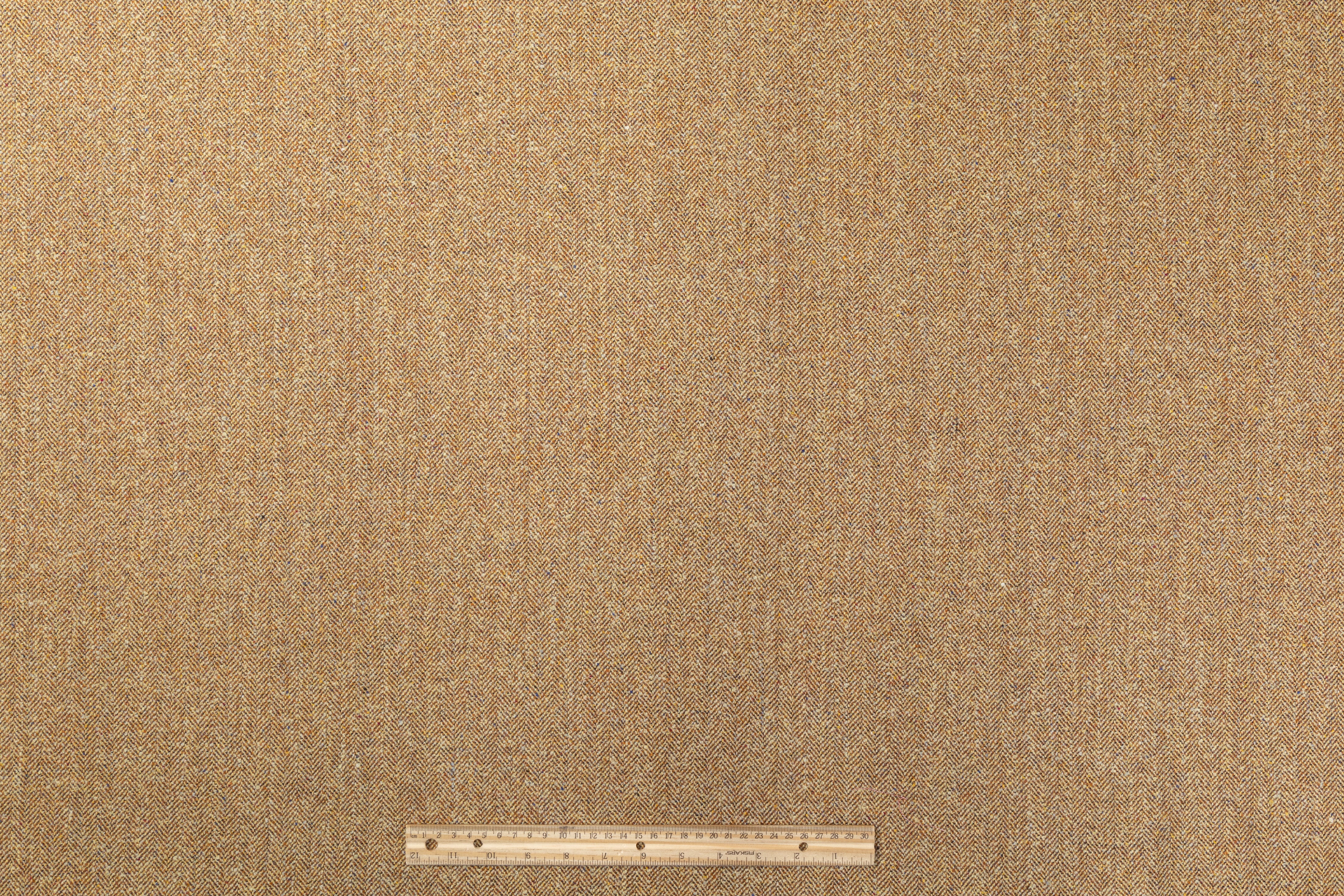Herringbone Italian Wool Tweed - Camel