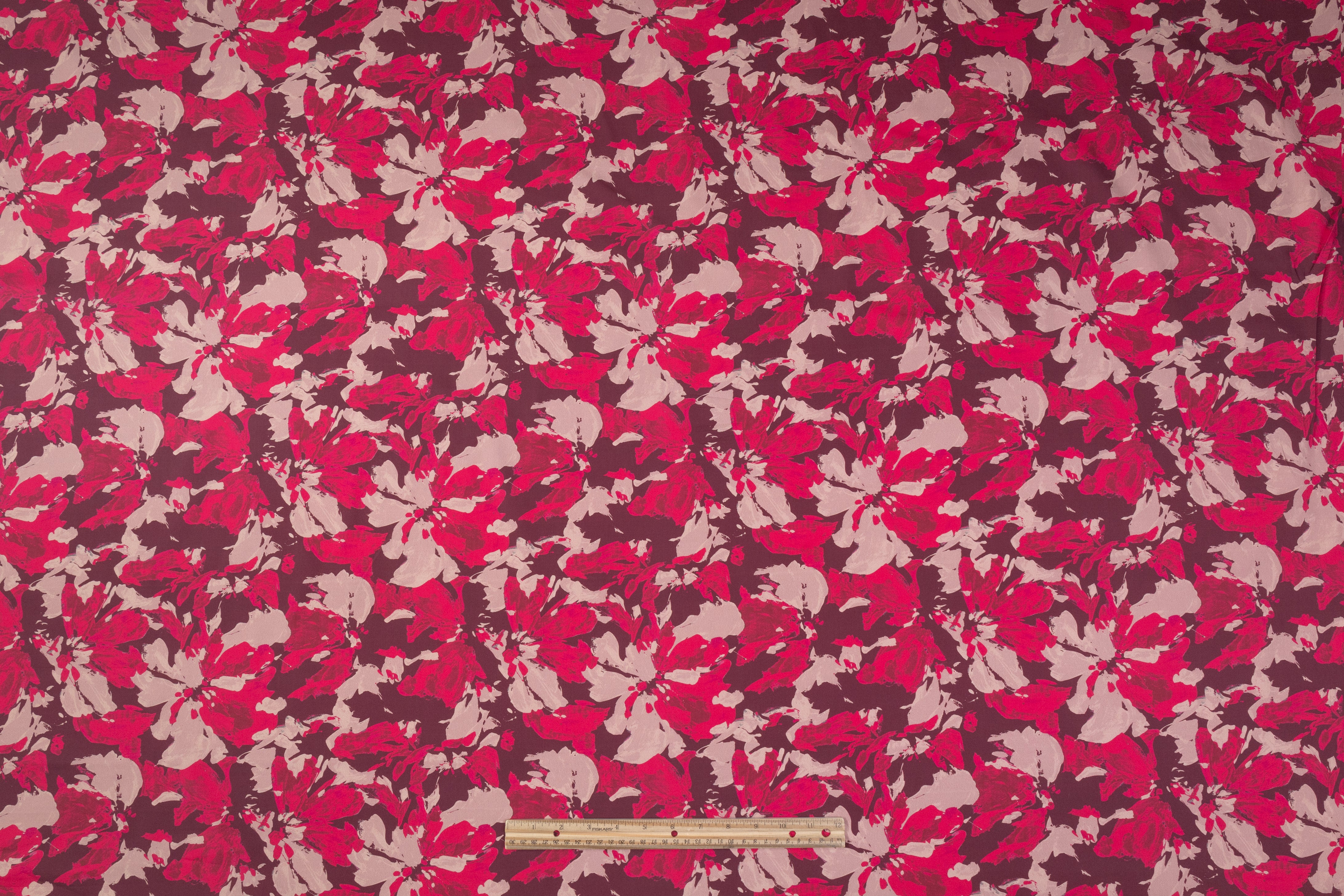 Floral Italian Cotton Print - Magenta