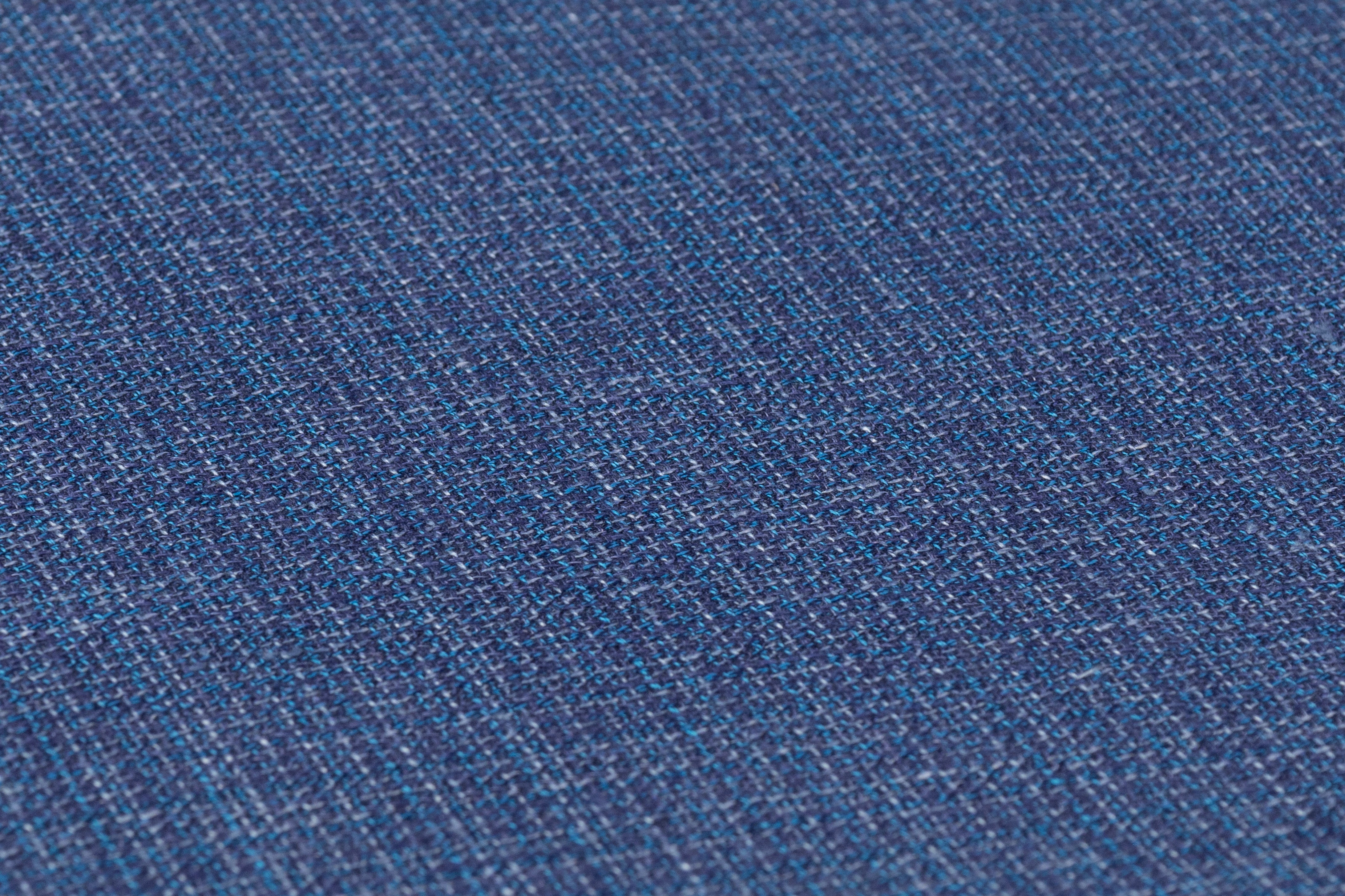 Textured Italian Wool Suiting - Blue