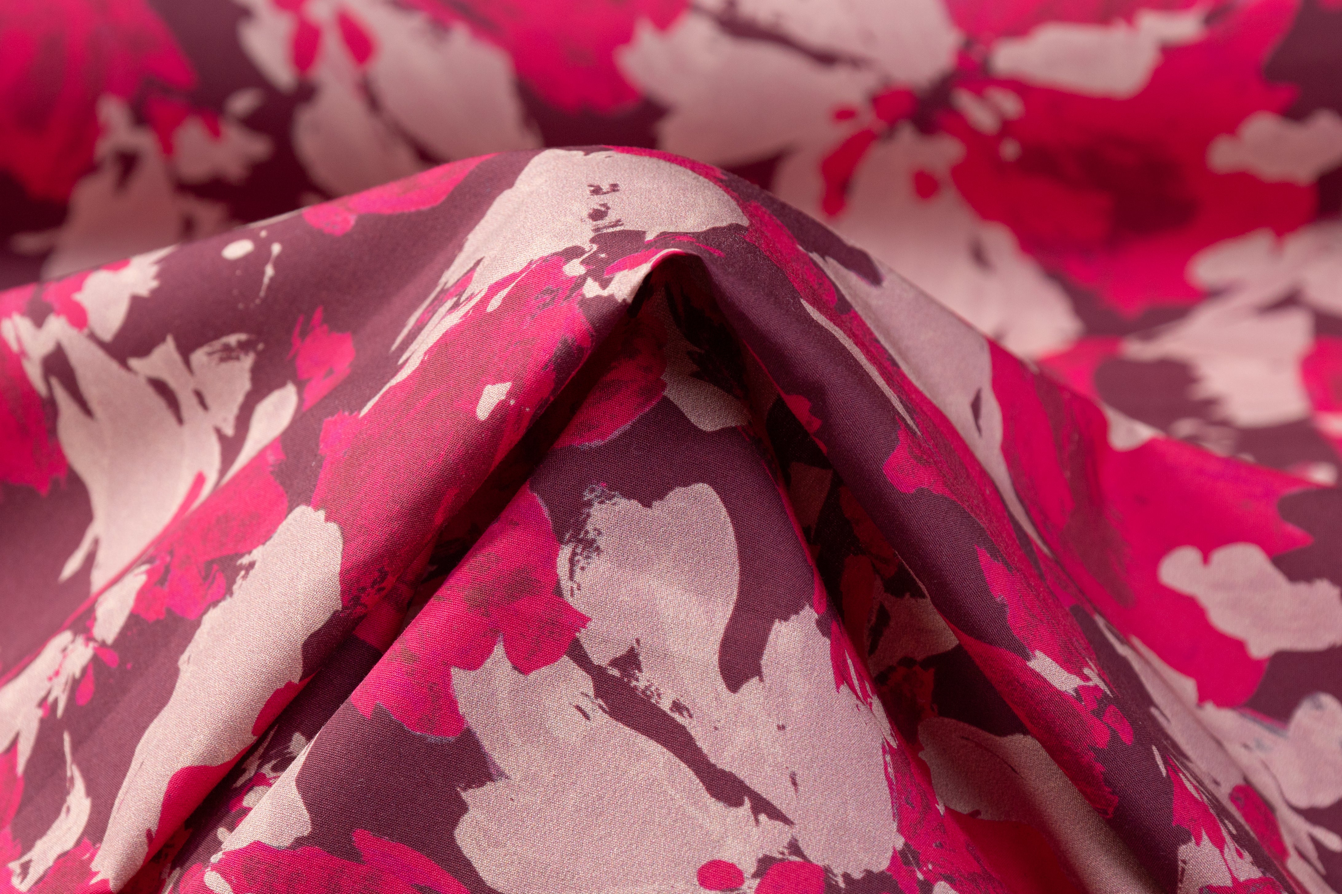 Floral Italian Cotton Print - Magenta