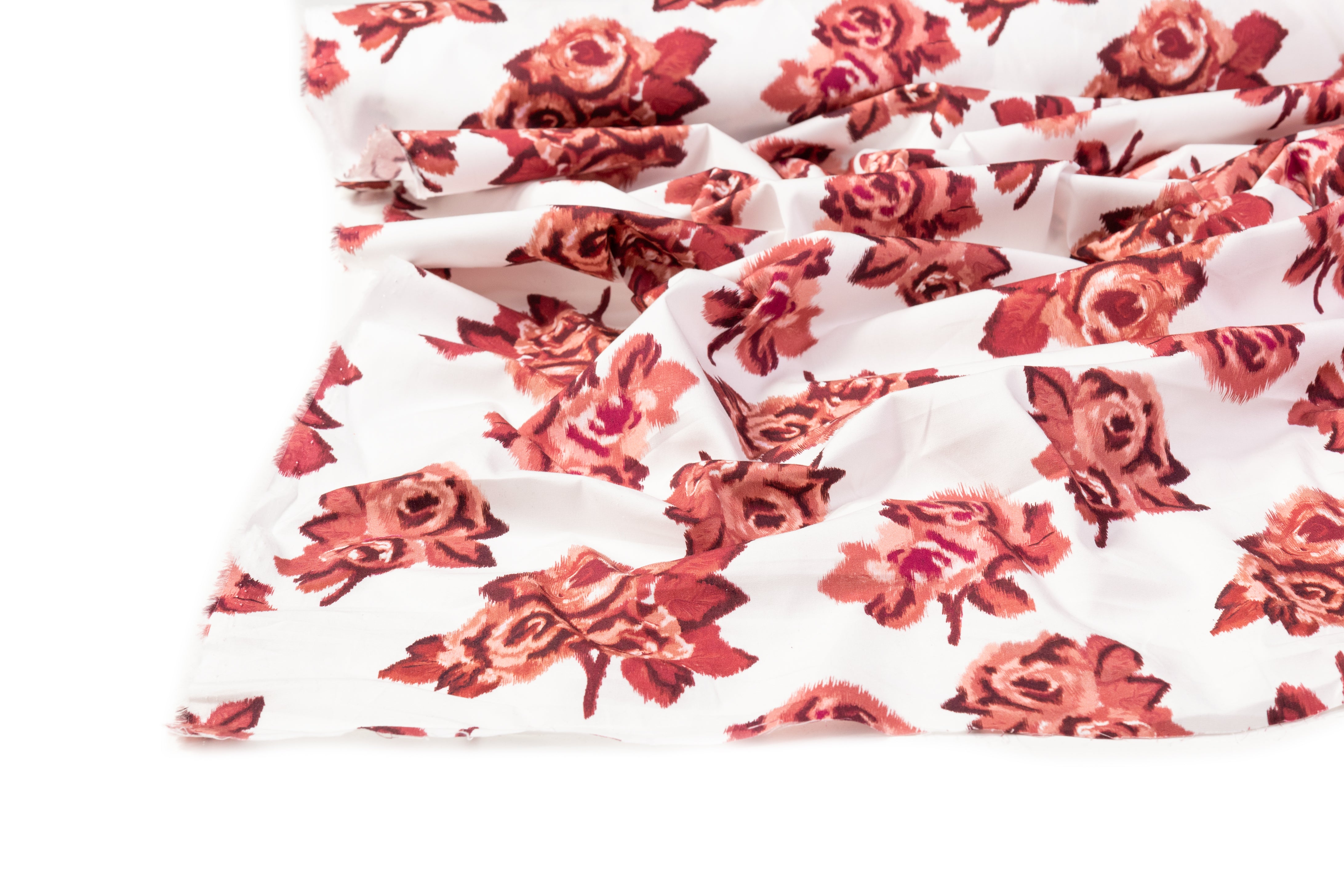 Erdem - Floral Italian Cotton Print - Burgundy / White