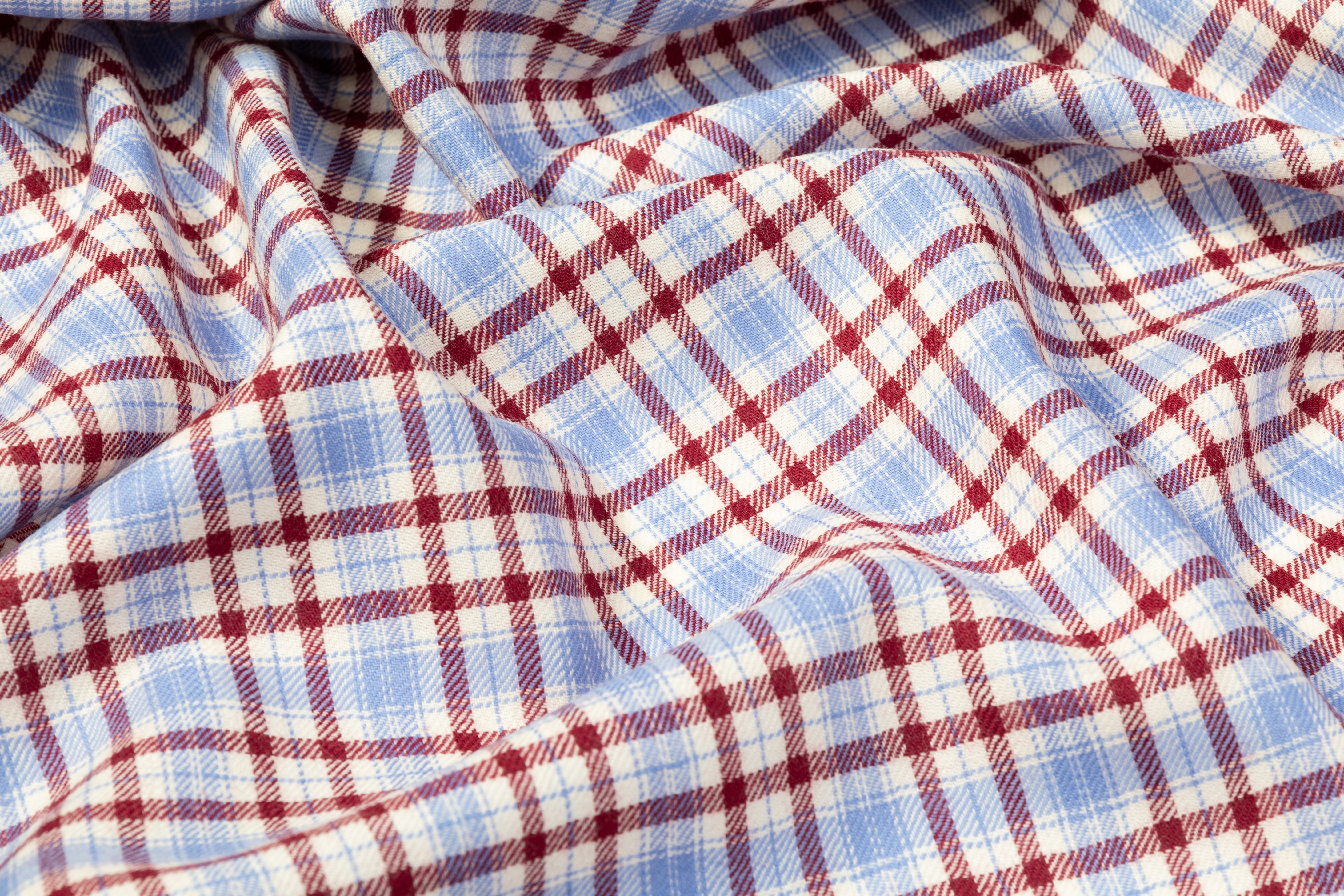 Checked Italian Wool Suiting - Multicolor