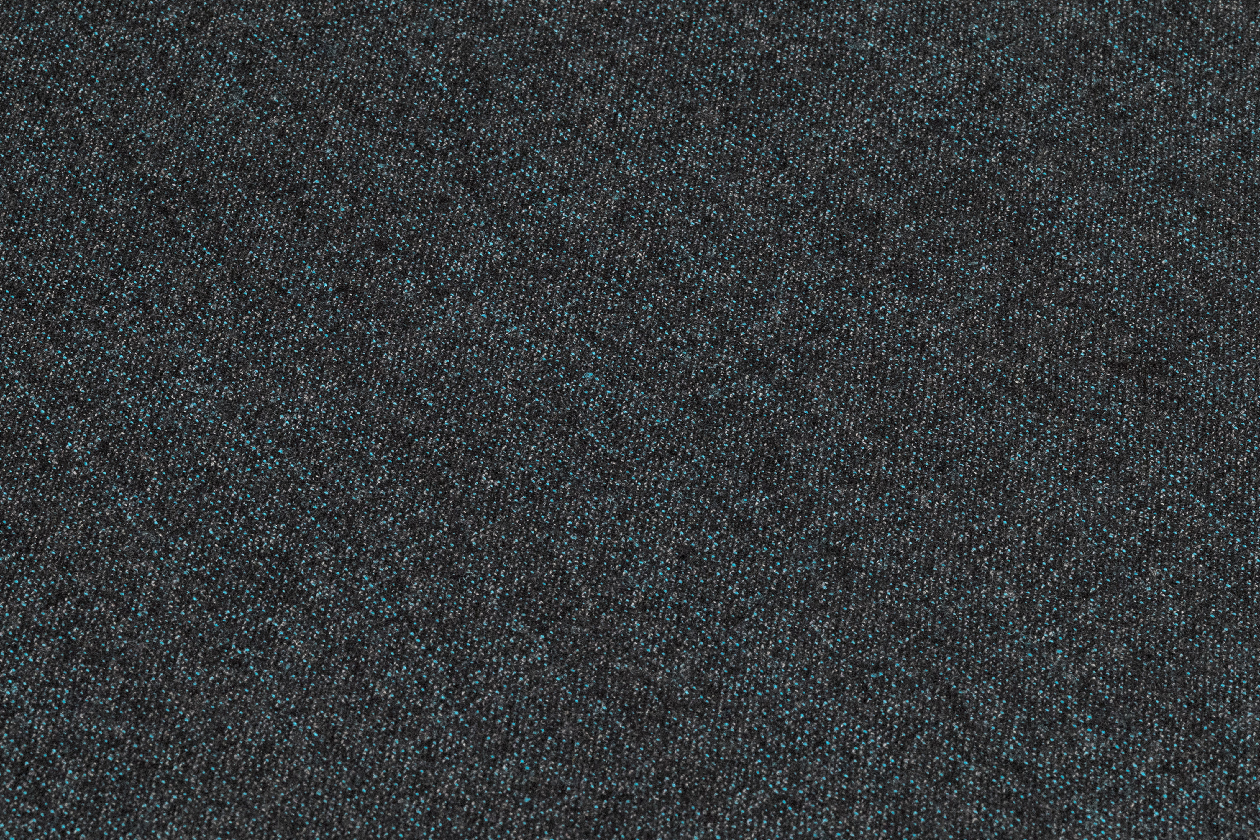 Two Tone Italian Wool Flannel Suiting - Charcoal Gray / Blue