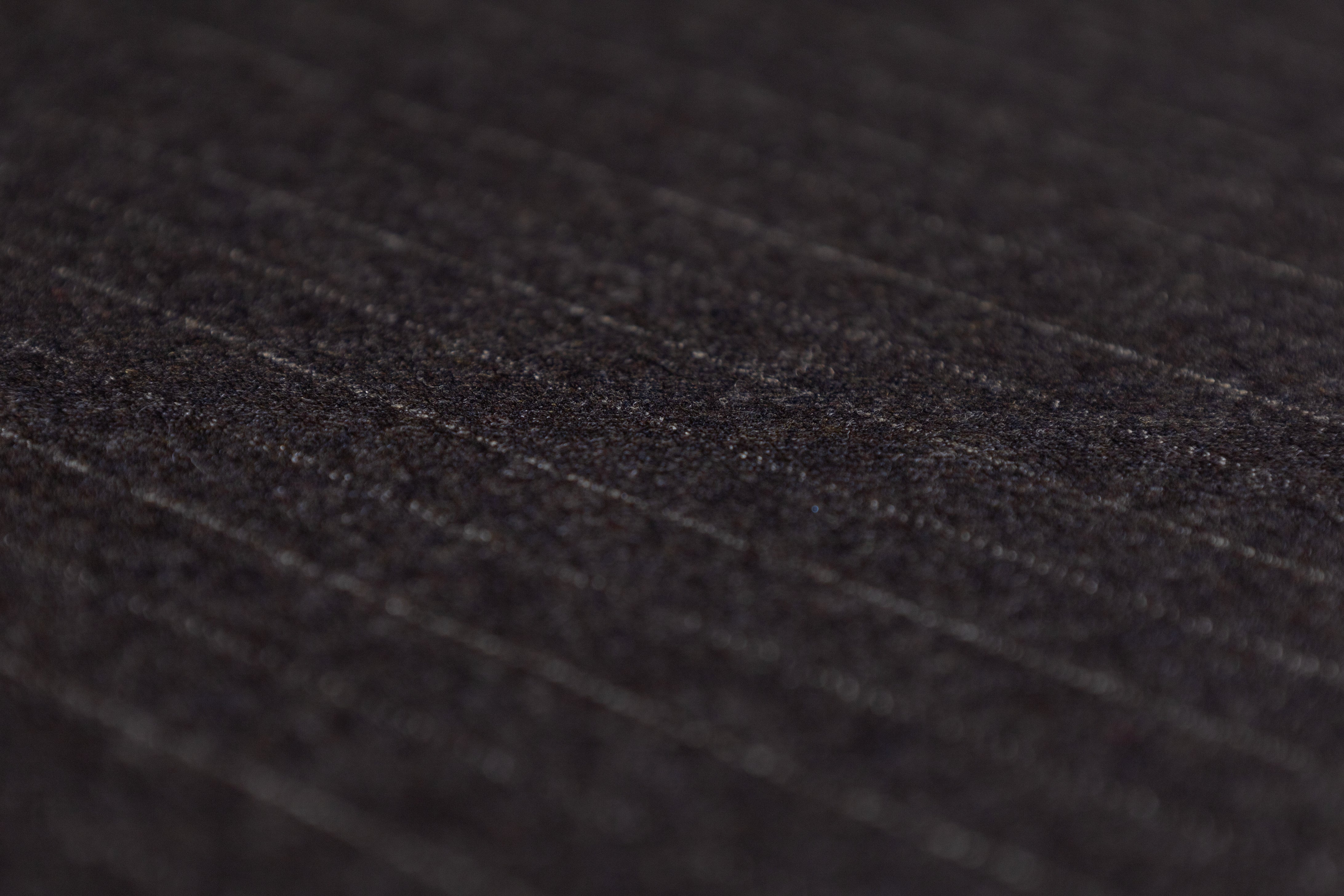 Pin Striped Italian Wool Flannel Suiting - Gray Brown