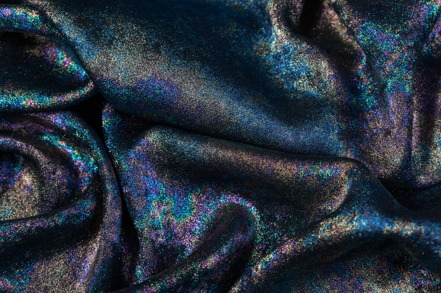 Abstract Italian Glitter Crepe - Multicolor