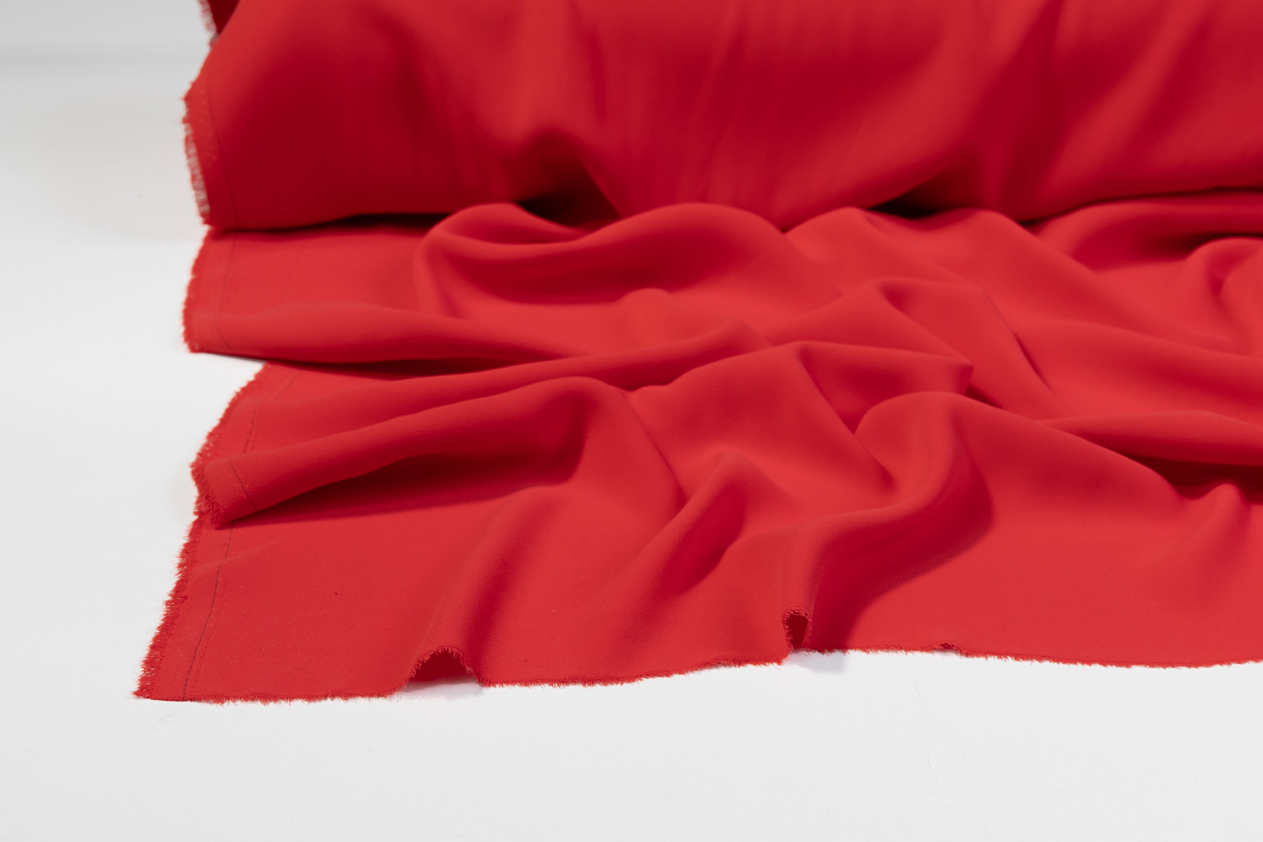 Luxe Italian Crepe - Red Orange