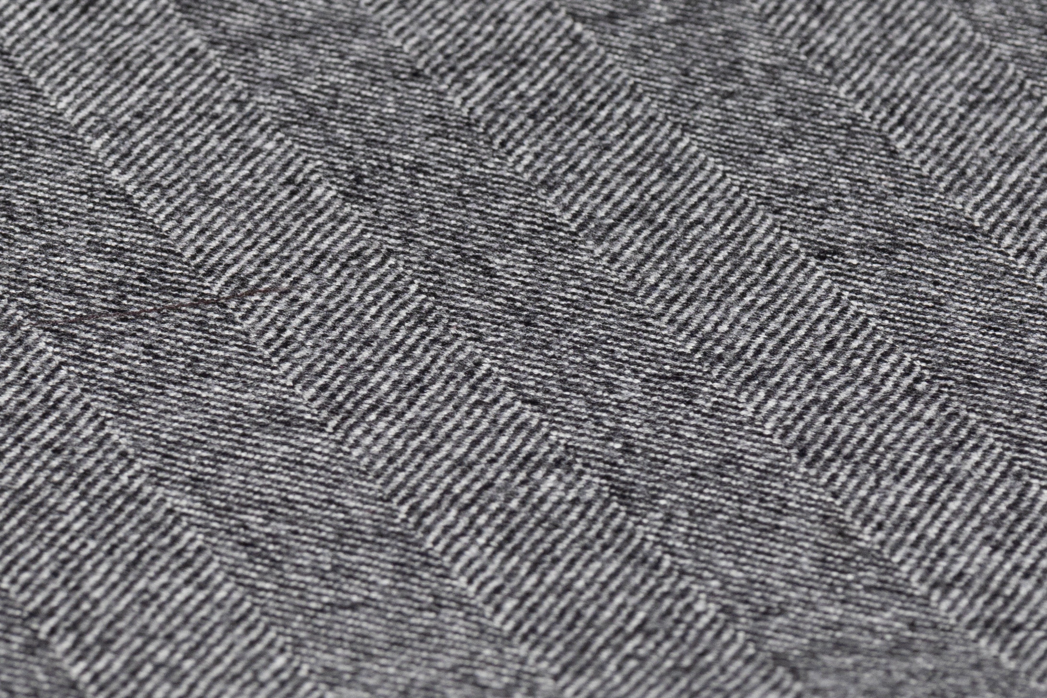 Loro Piana - Herringbone Italian Wool Suiting - Charcoal Gray