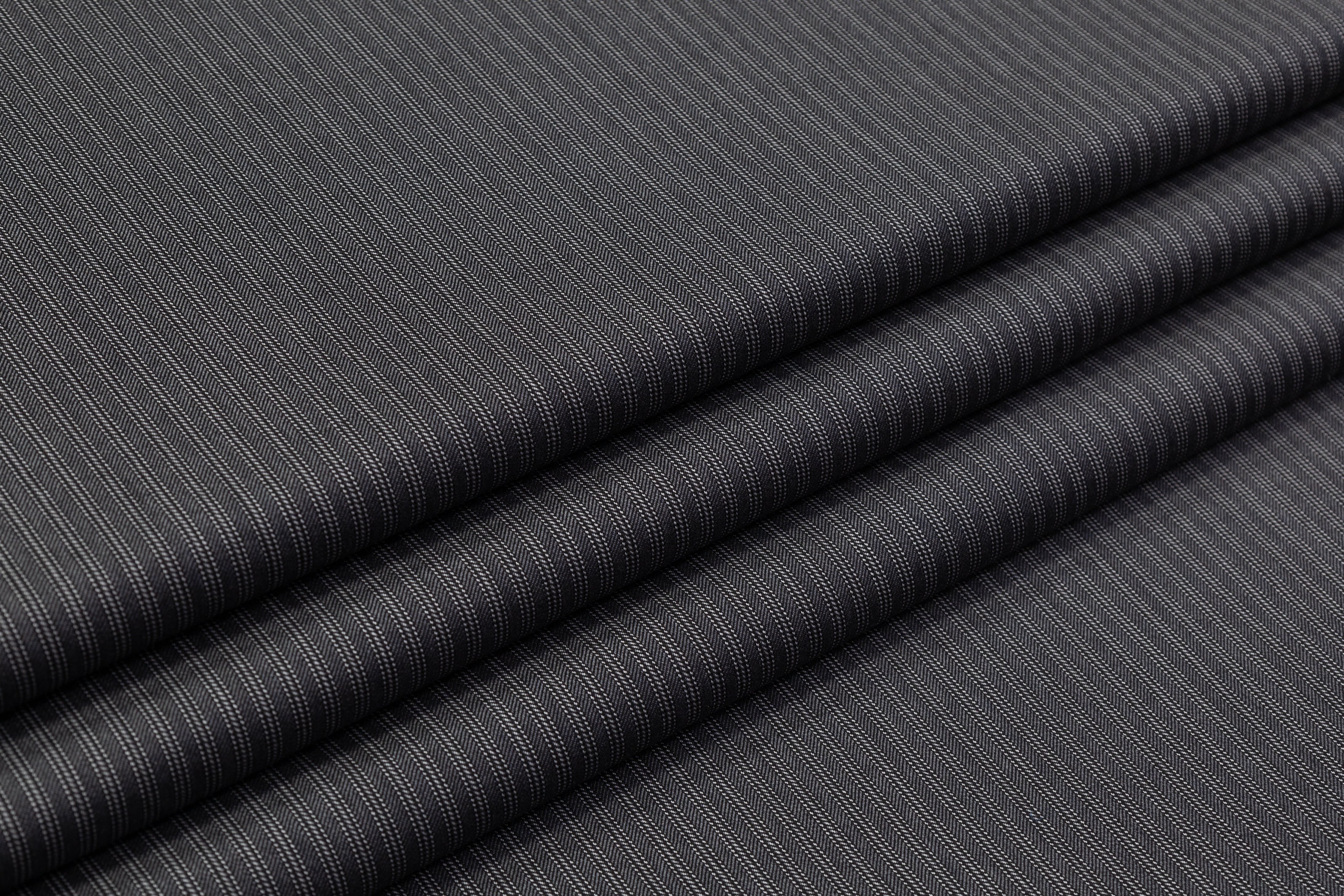 Cerruti - IPARTY Striped Italian Wool Suiting - Gray