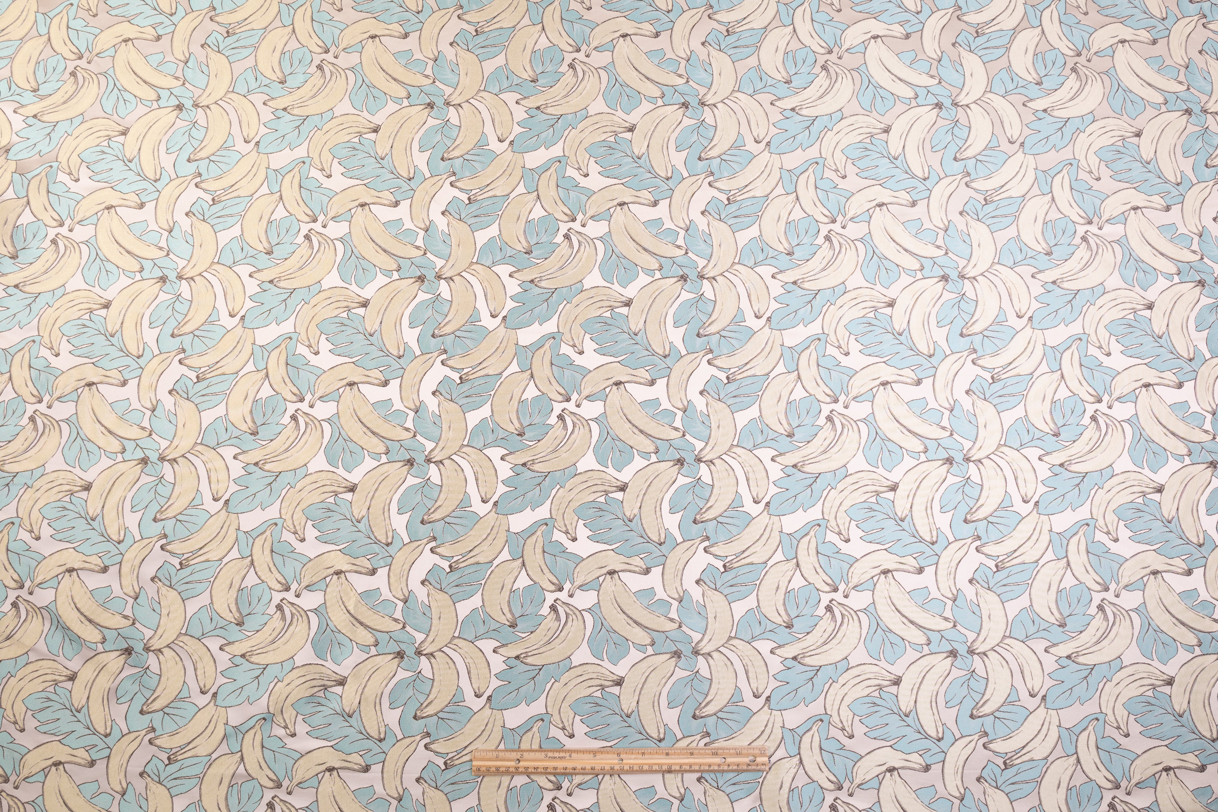 Banana Italian Brocade - Blue / Yellow