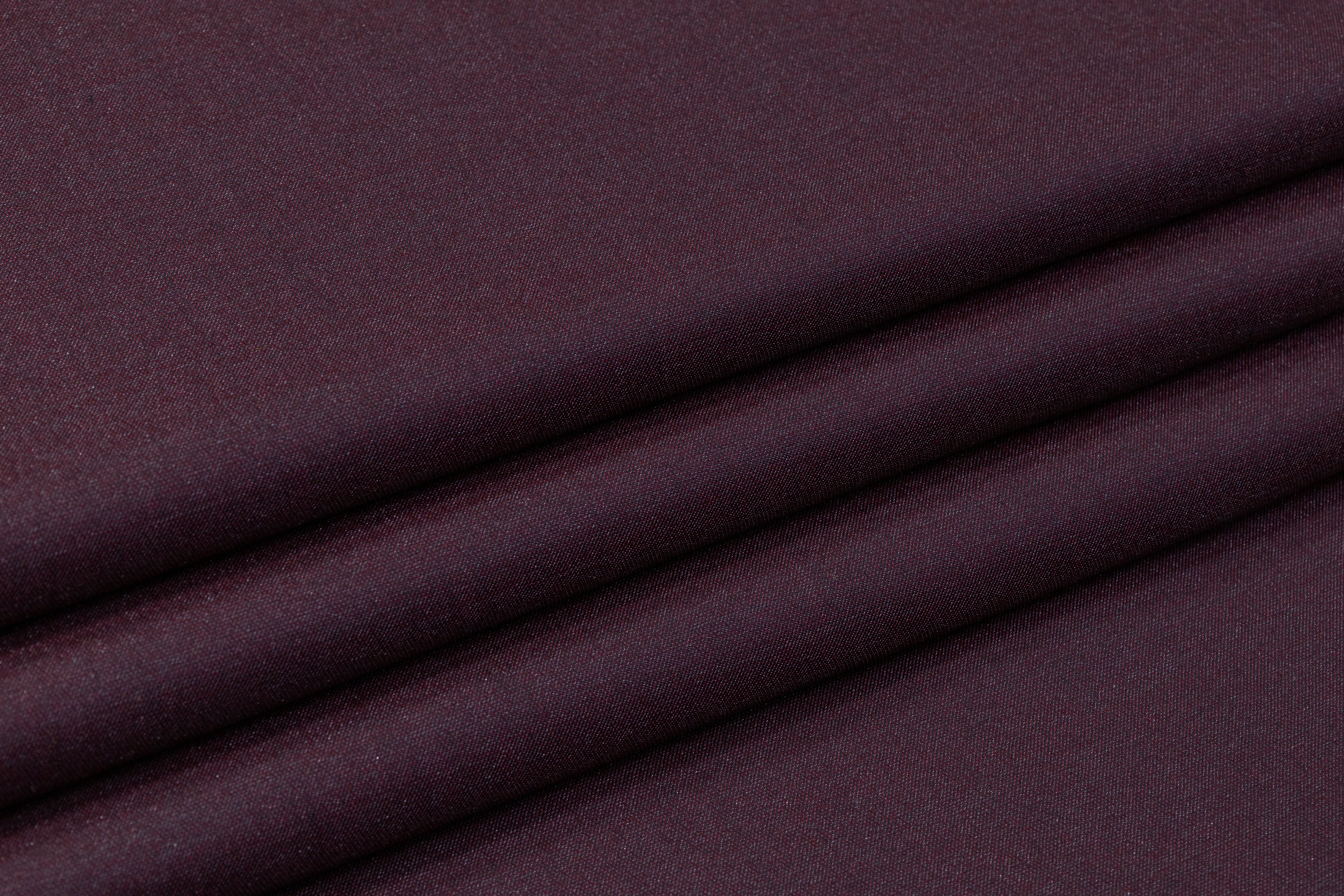 Guabello - Italian Wool Blend Suiting - Burgundy