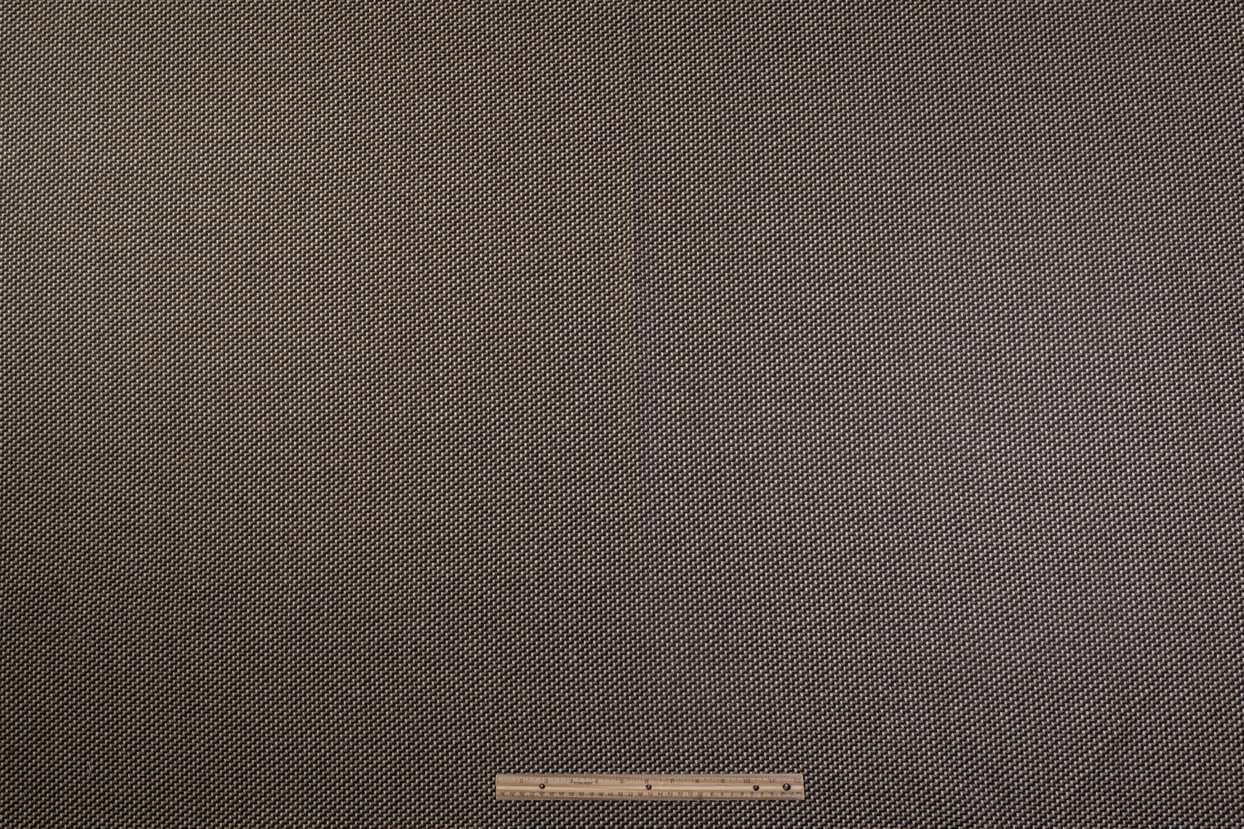 Italian Wool Tweed Coating - Brown / Black / White