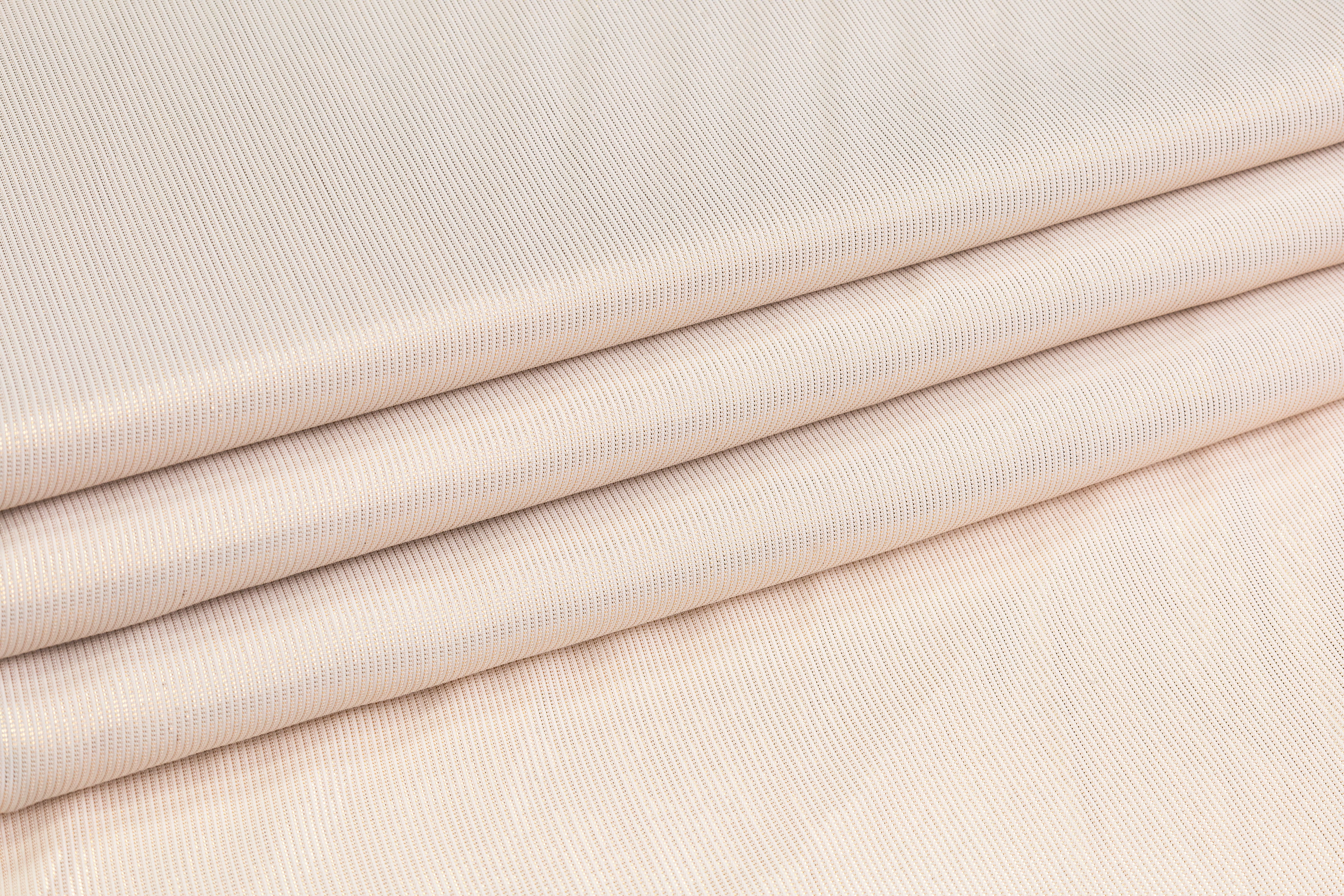 Italian Silk Viscose Crepe Lamé - Ivory / Gold