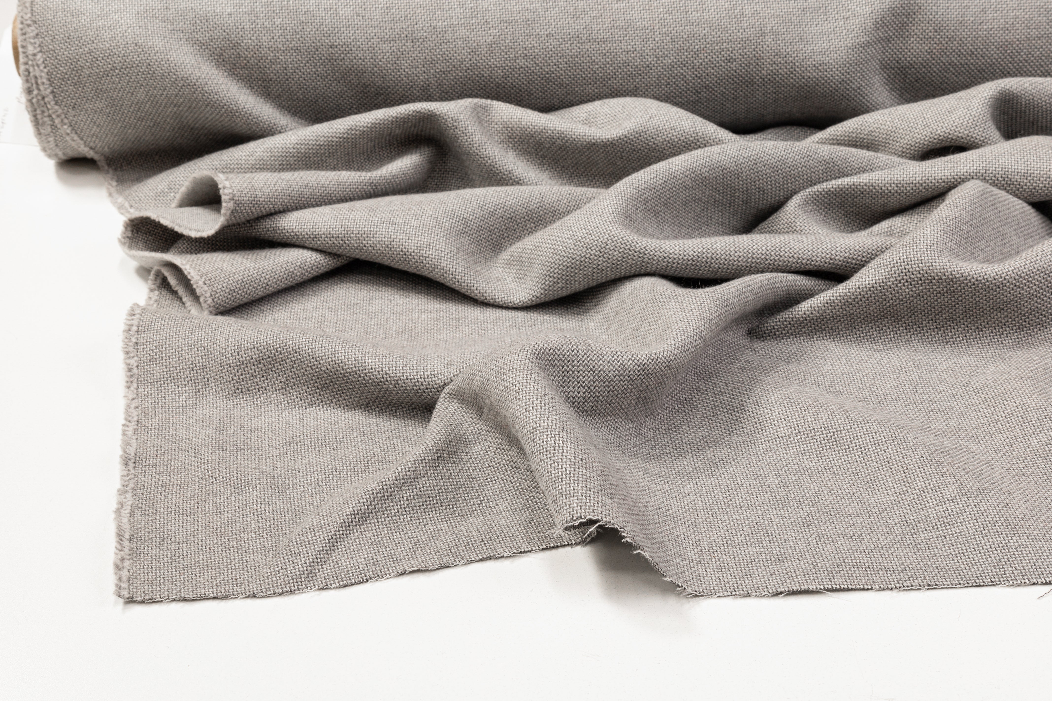 Italian Silk and Wool Coating - Gray
