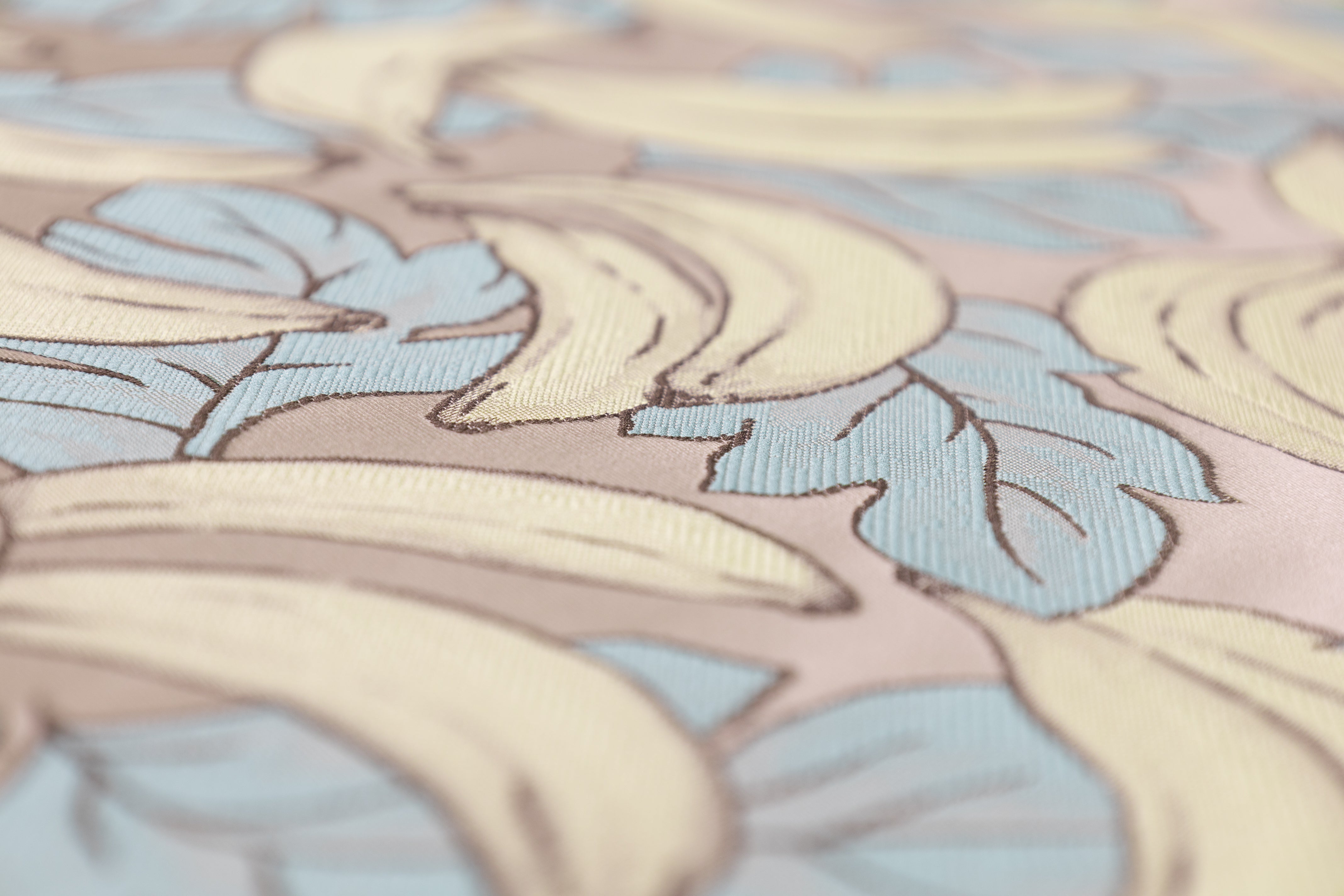 Banana Italian Brocade - Blue / Yellow