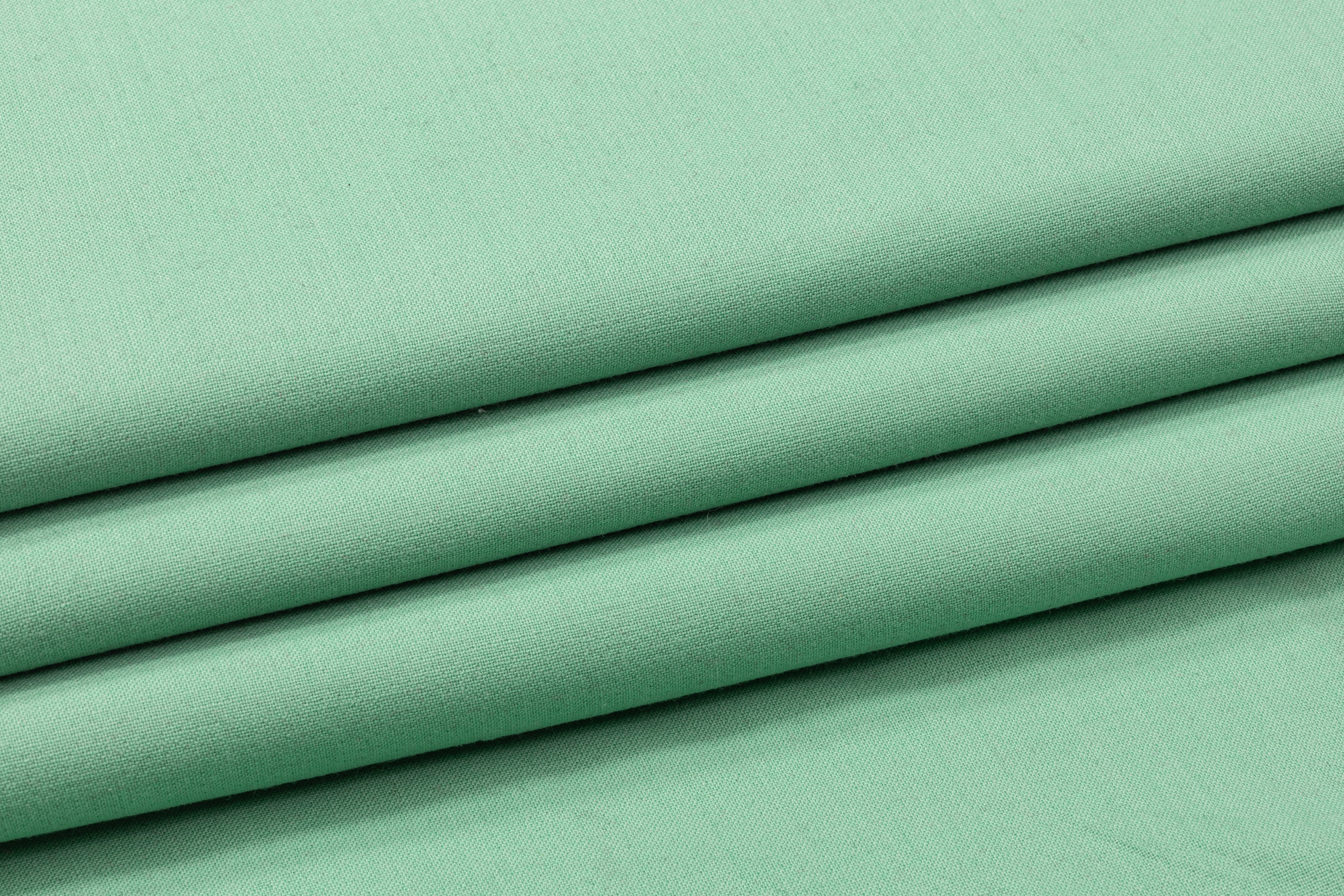 Italian Poly Wool Tricotine - Mint Green