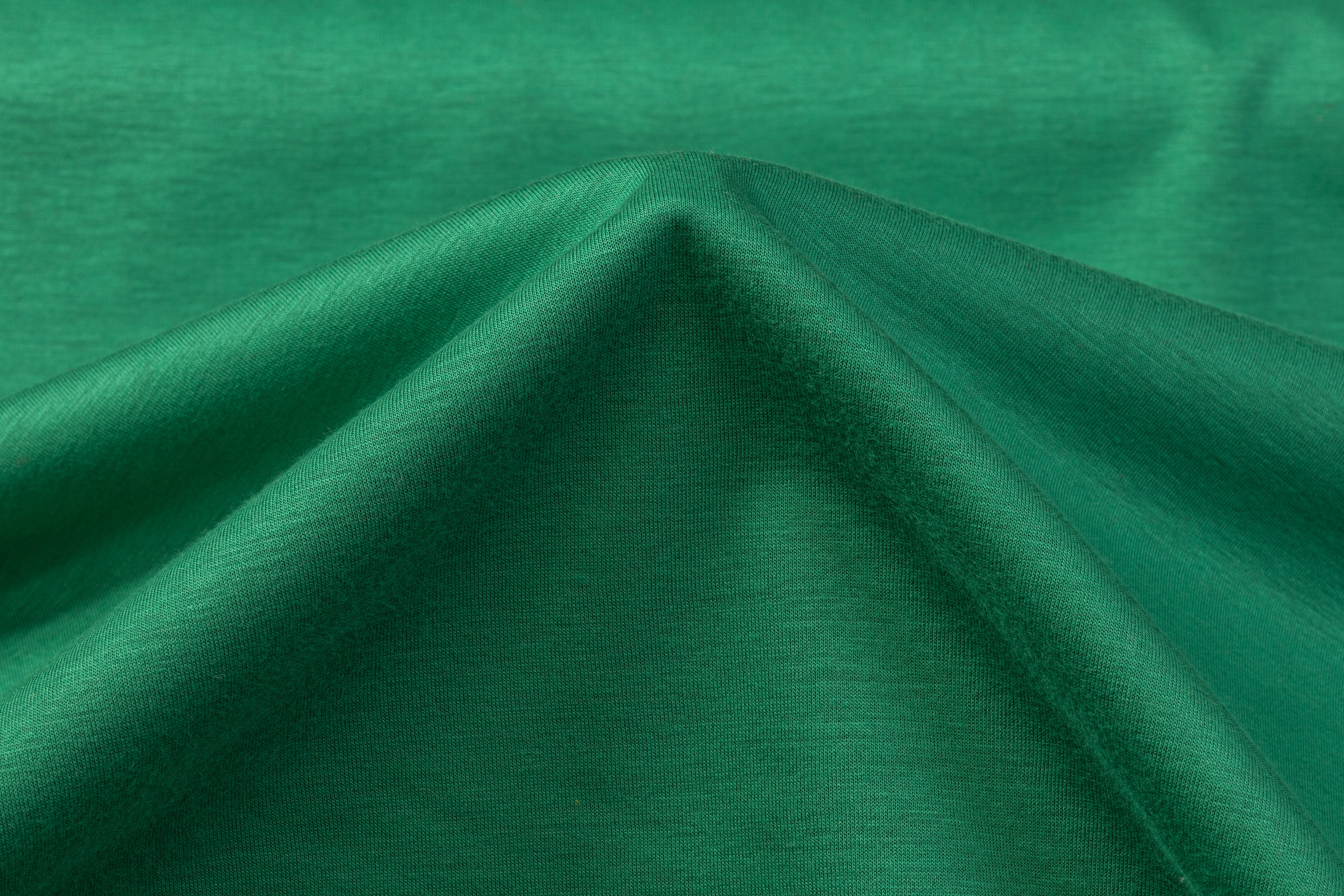 Fused Viscose Poly Wool - Green / Charcoal Gray