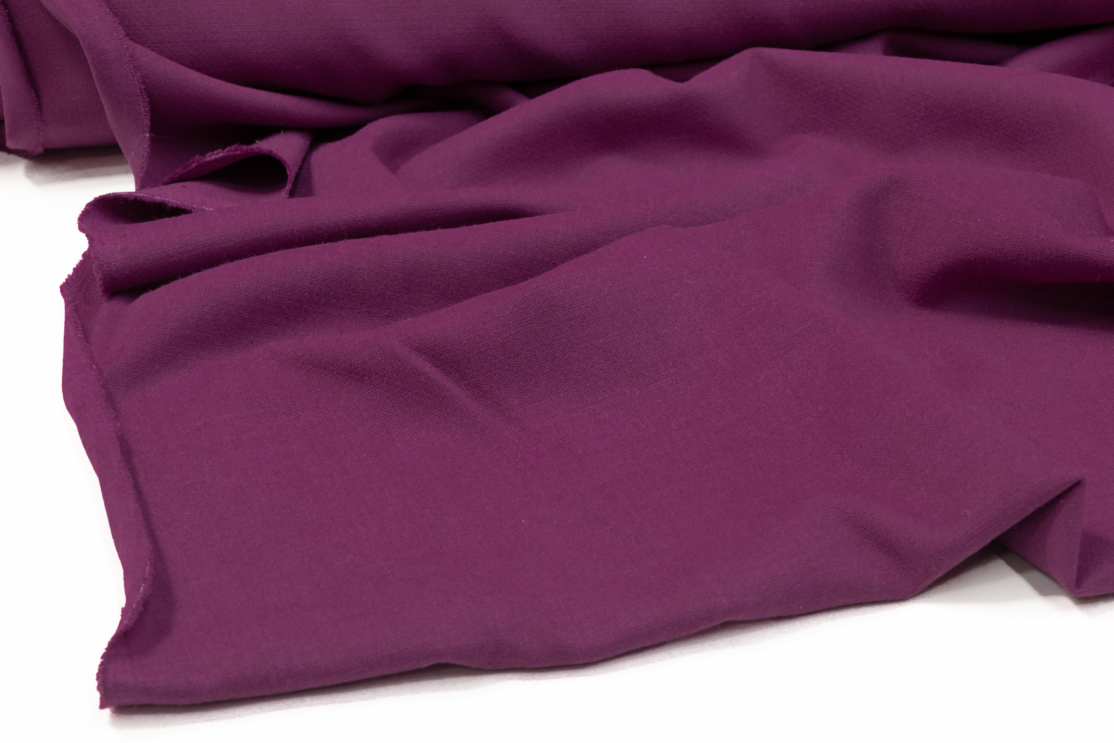 Italian Poly Wool Tricotine - Purple