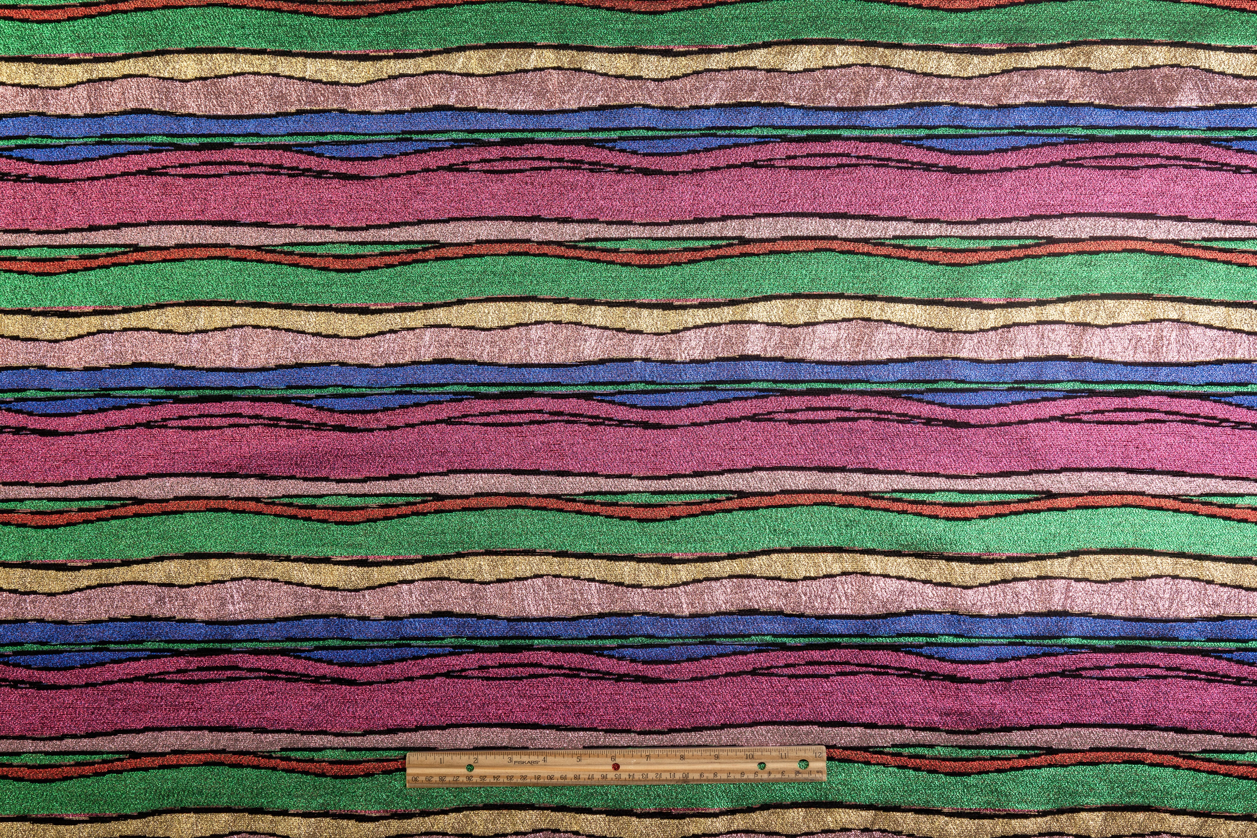 Metallic Italian Silk Blend Chenille Brocade - Multicolor