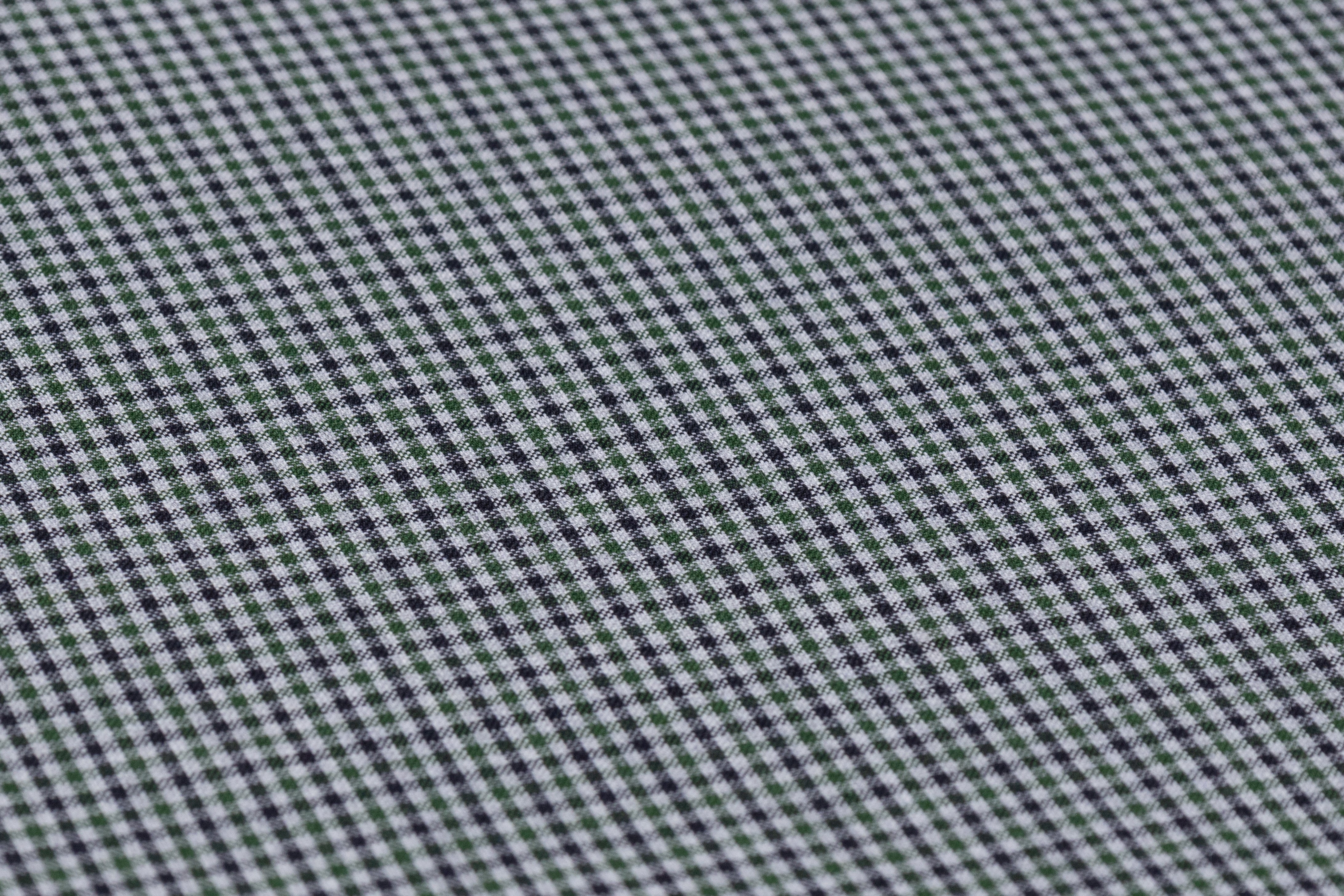 Tallia di Delfino - Micro Plaid Italian Wool Suiting - Green