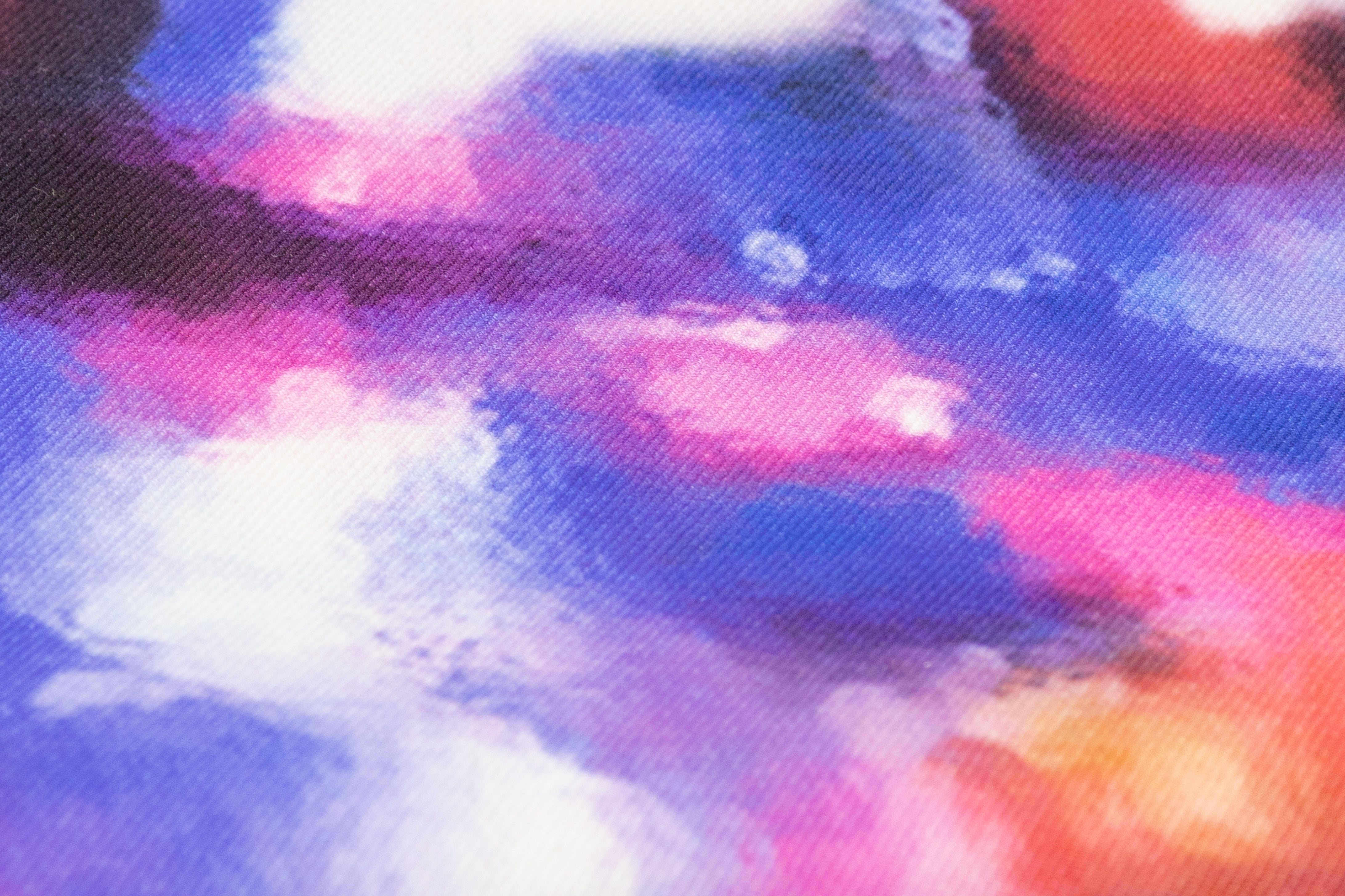 Abstract Italian Silk and Wool Twill - Multicolor