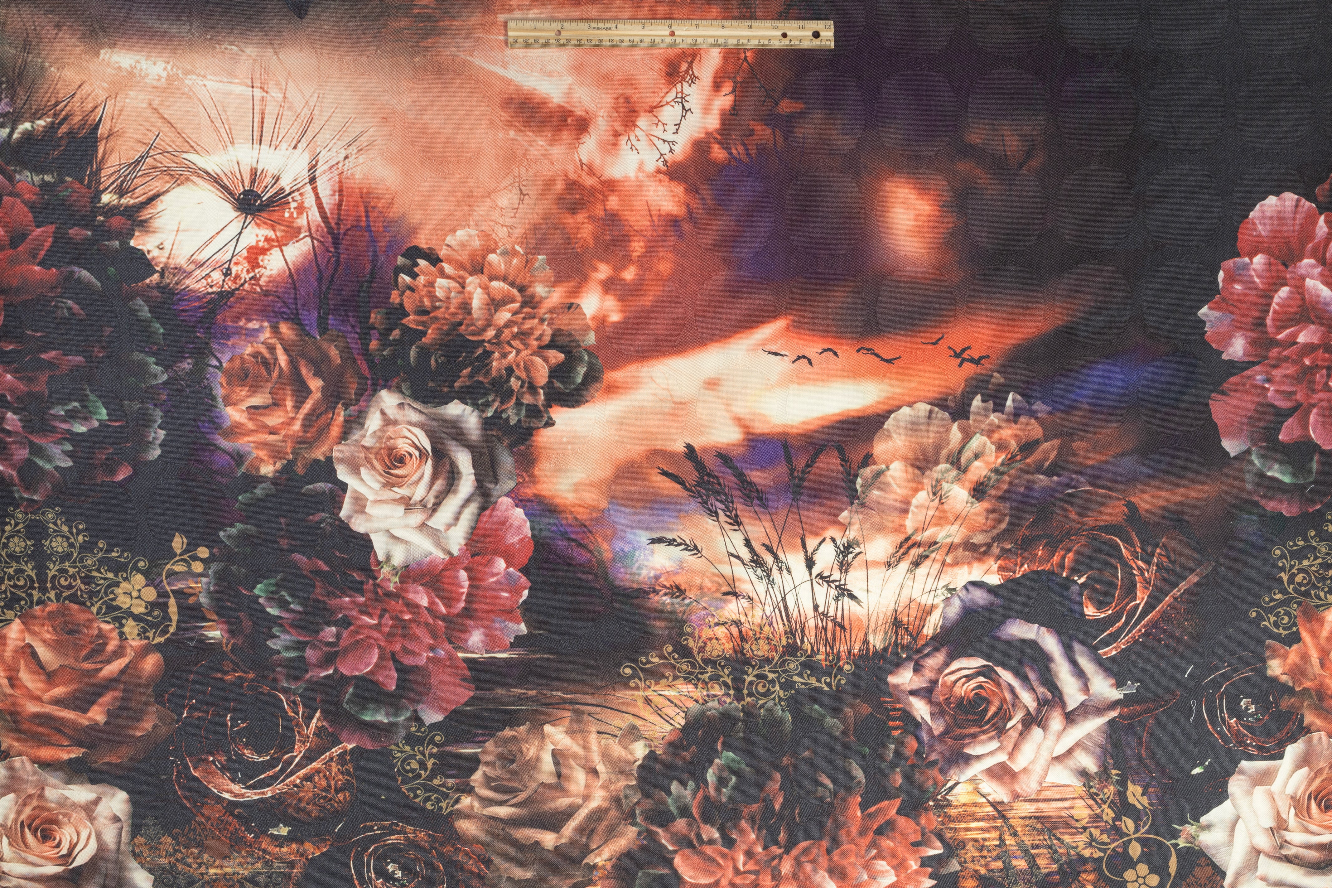 Floral Printed Italian Wool - Multicolor