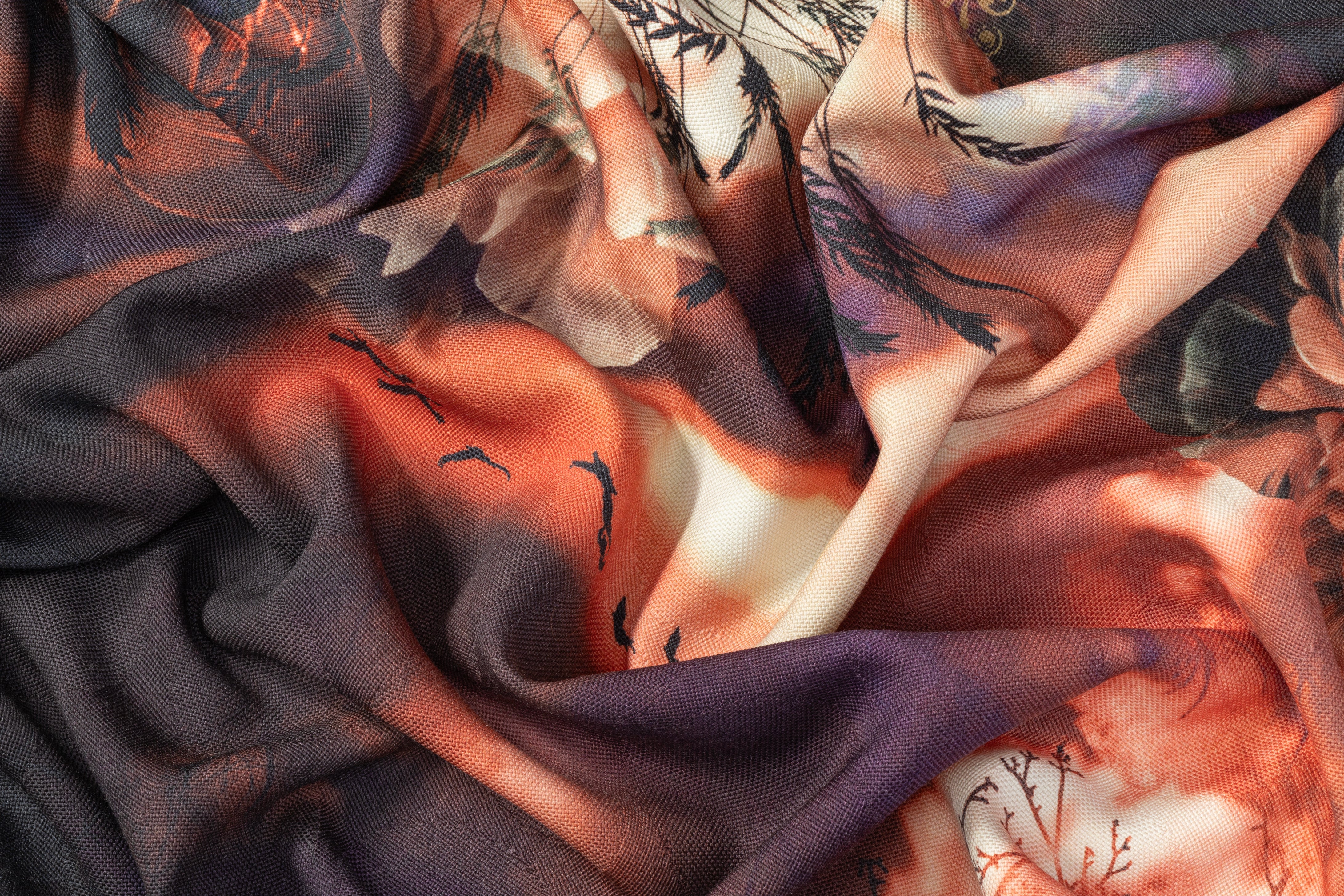 Floral Printed Italian Wool - Multicolor