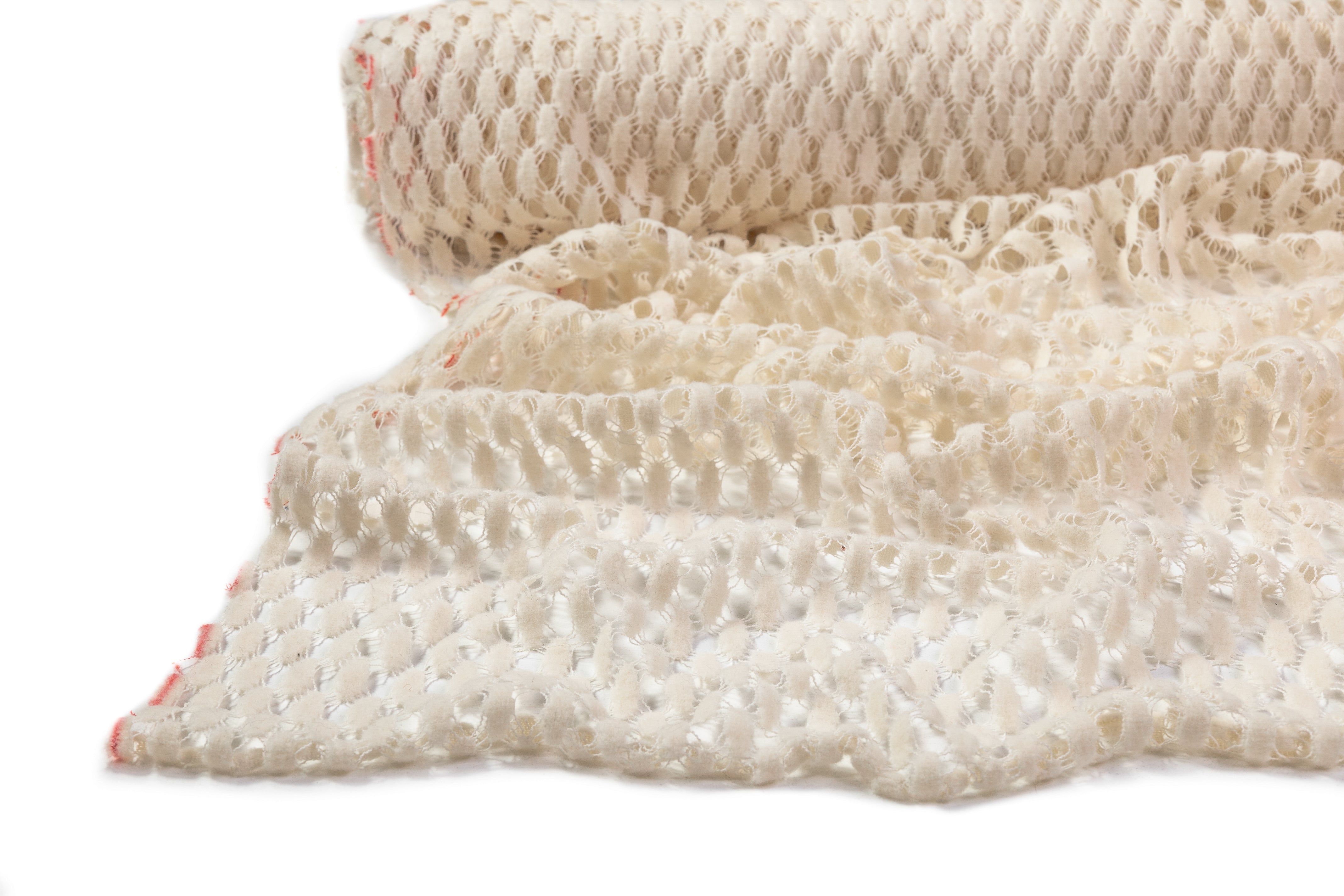 Poly Wool Netting - Ivory