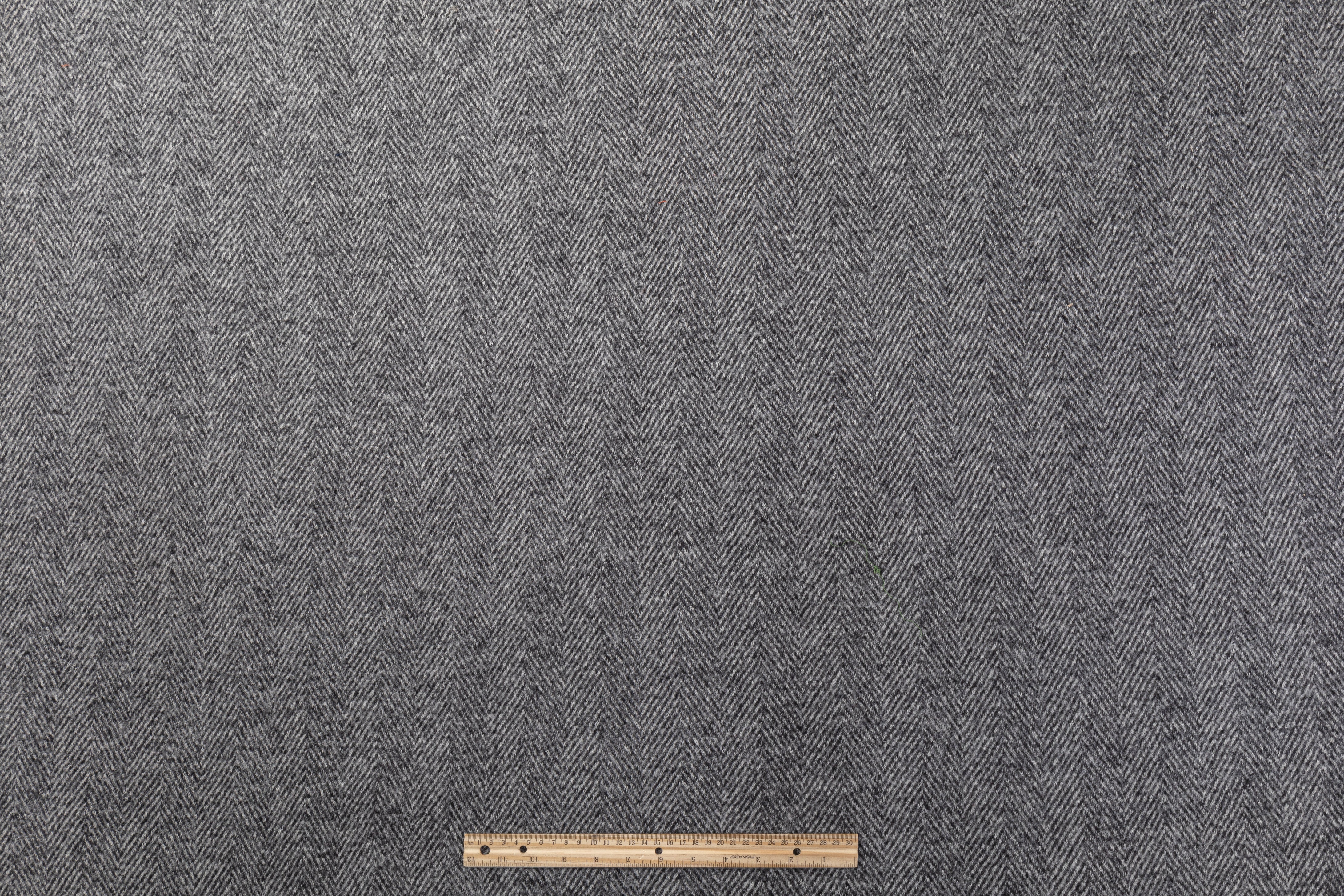 Herringbone Boiled Wool - Gray