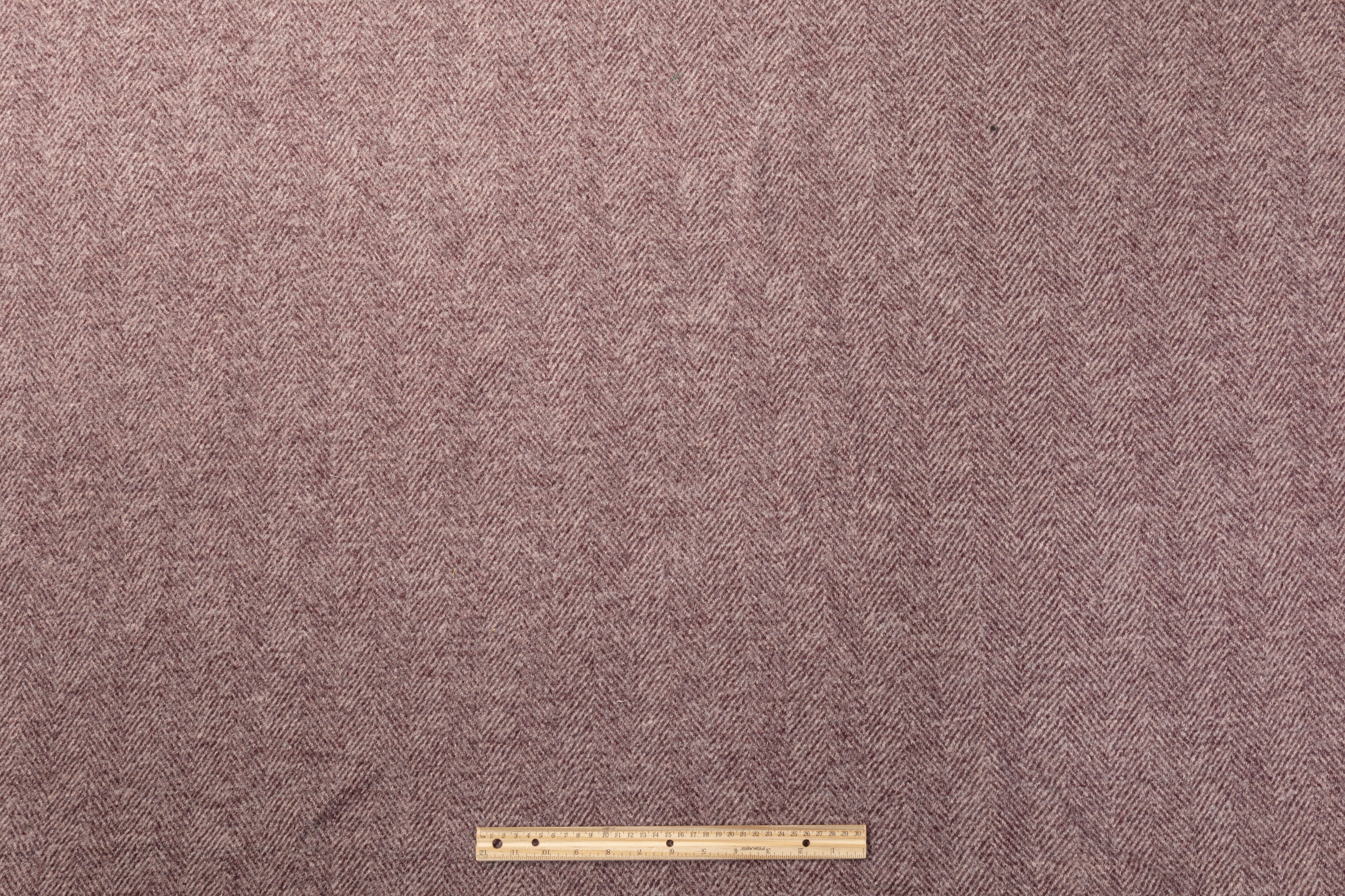 Herringbone Boiled Wool - Mauve